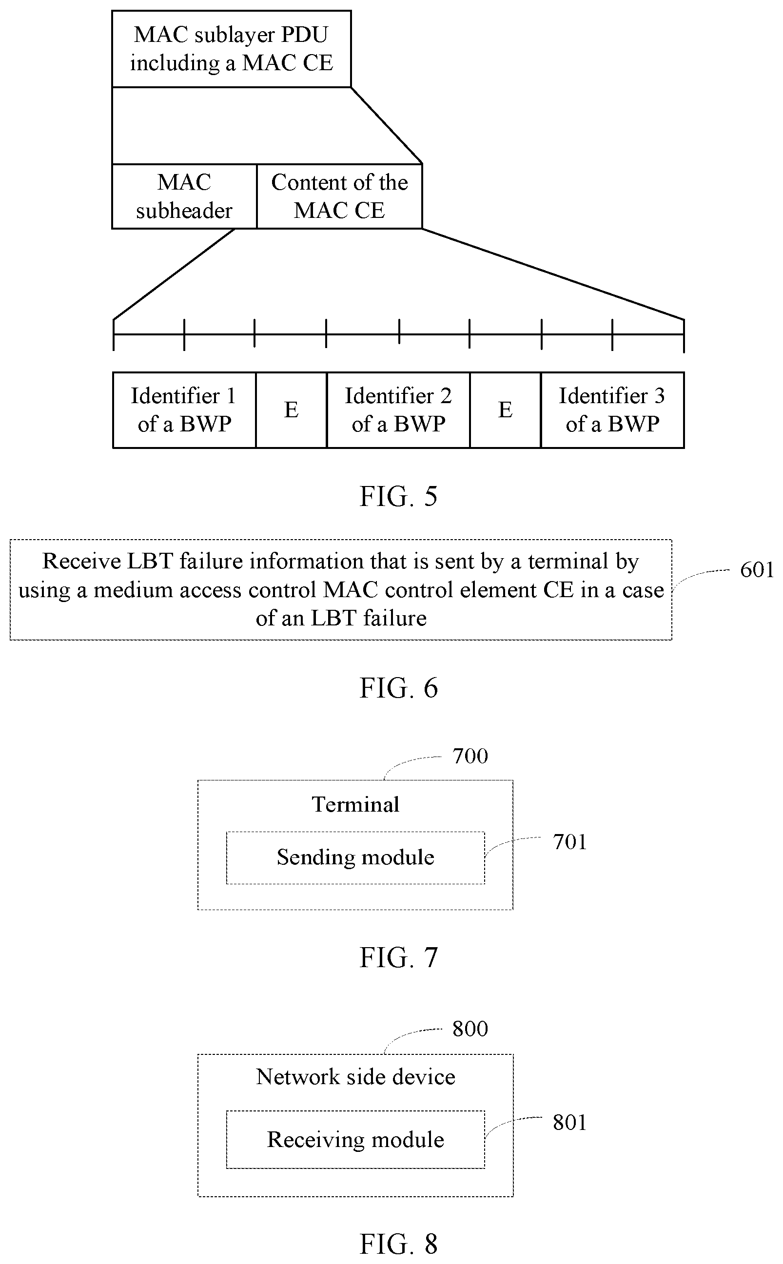 Patent US12309834 Figure 2 – Listen-before-talk failure processing method, terminal, and network side device