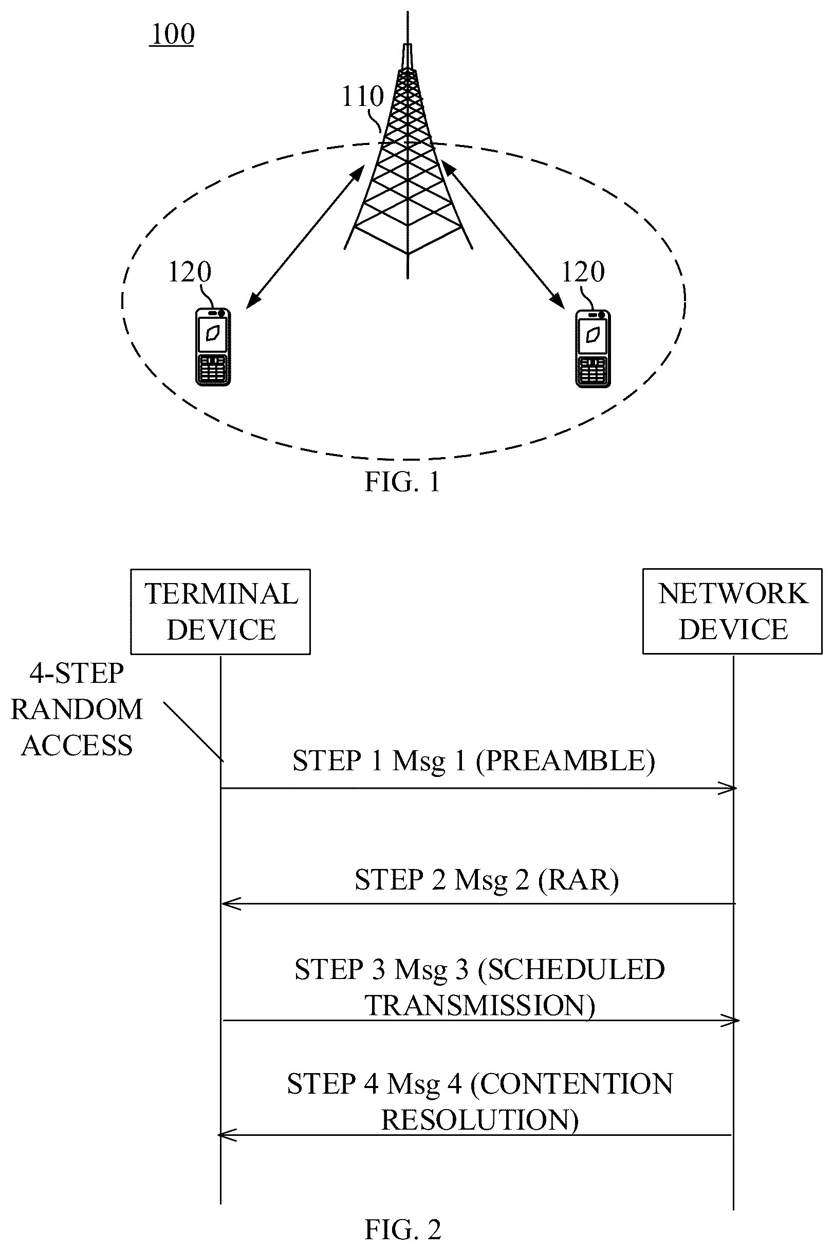 Patent US12309841 Figure 1 – Method for random access and communication device