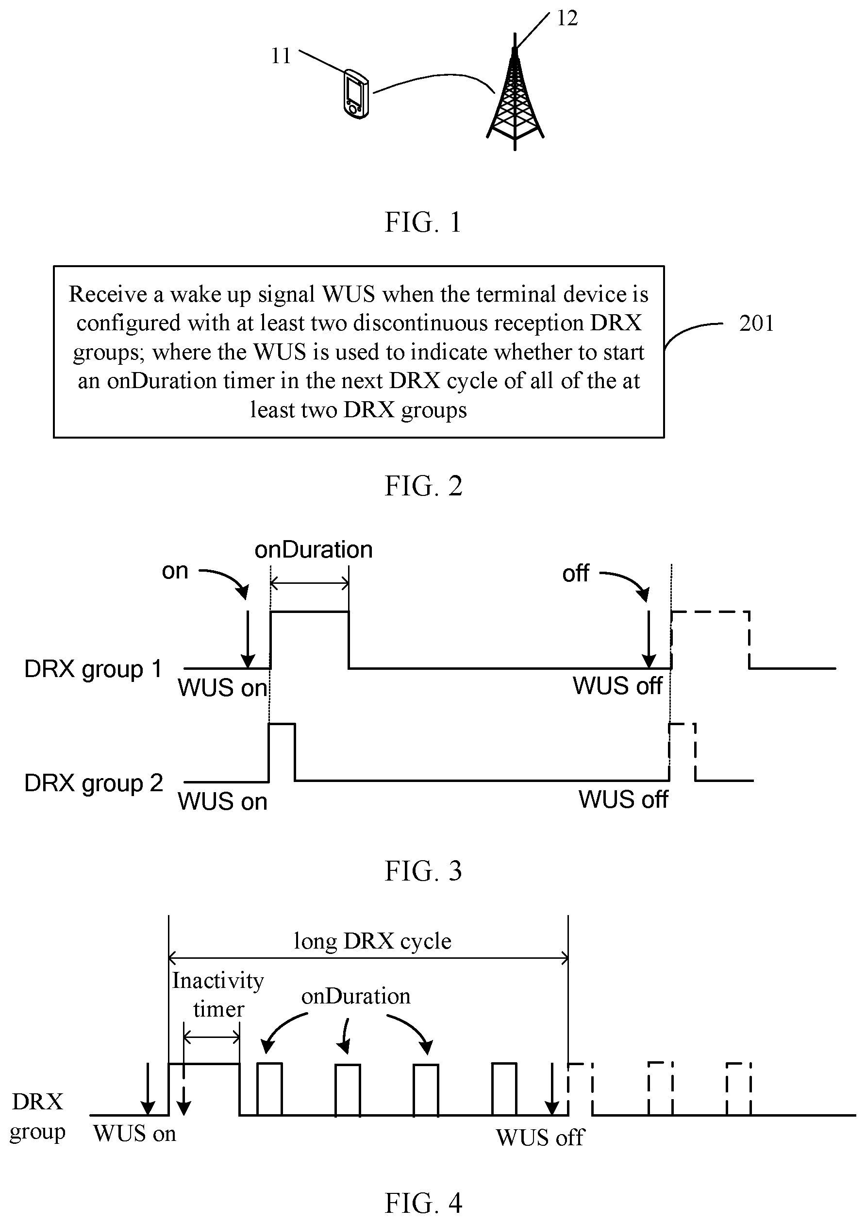 Patent US12309870 Figure 1 – Wake up signal processing method, wake up signal configuration method, and related device