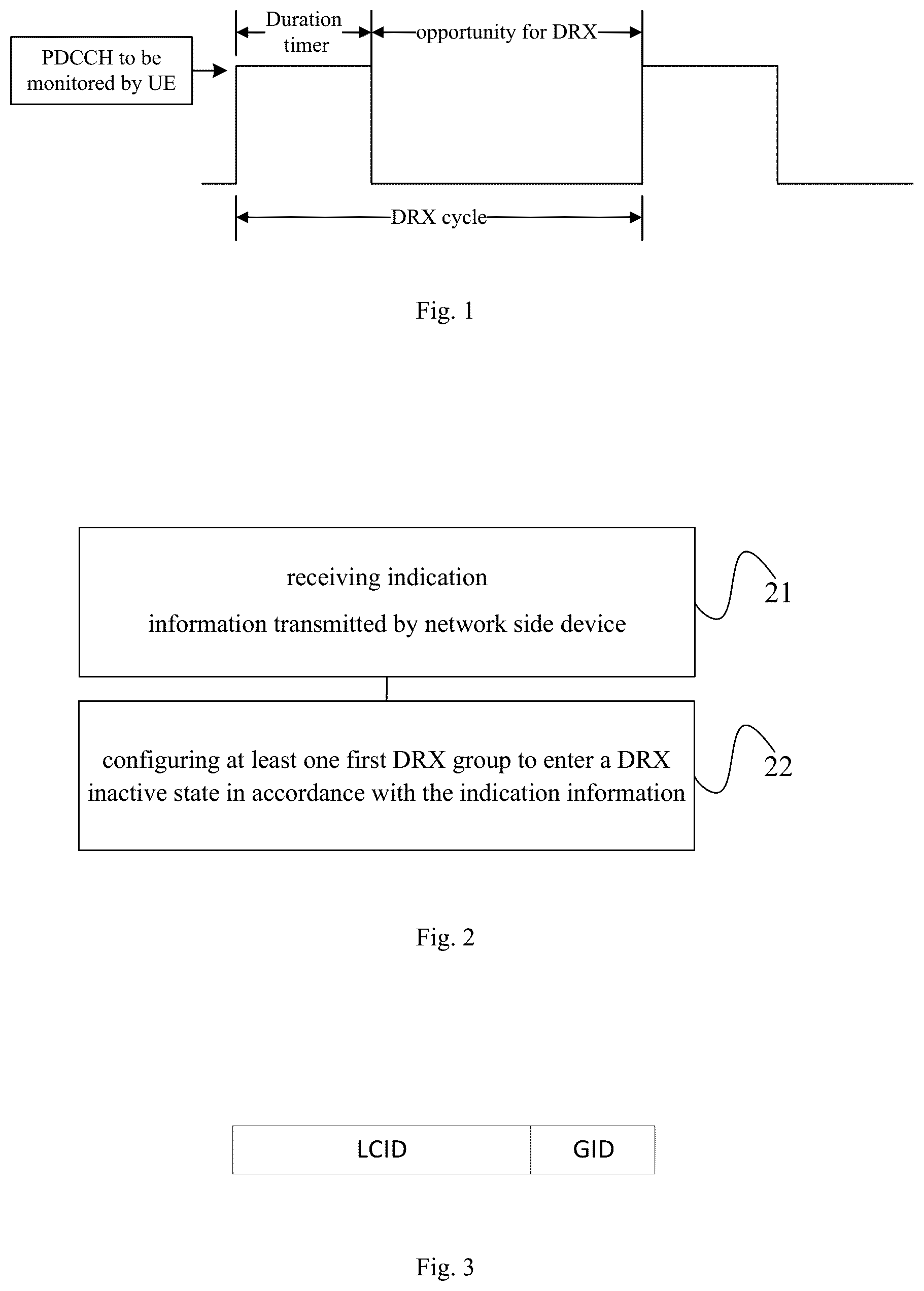 Patent US12309872 Figure 1 – Discontinuous reception state configuration method, user equipment and network side device