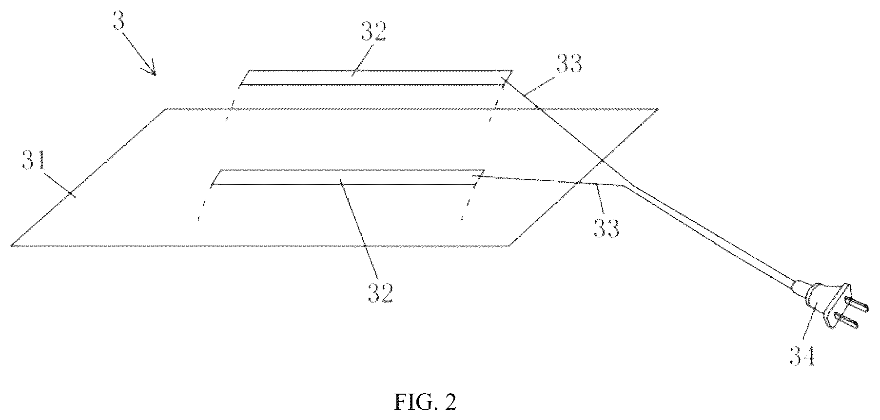 Patent US12309890 Figure 2 – Heating structure and a heating device applying it