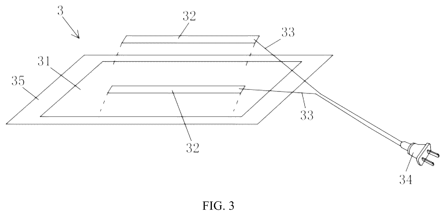 Patent US12309890 Figure 3 – Heating structure and a heating device applying it