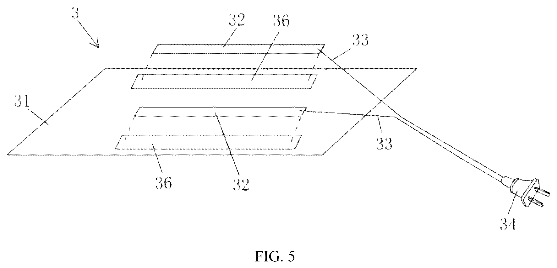 Patent US12309890 Figure 5 – Heating structure and a heating device applying it
