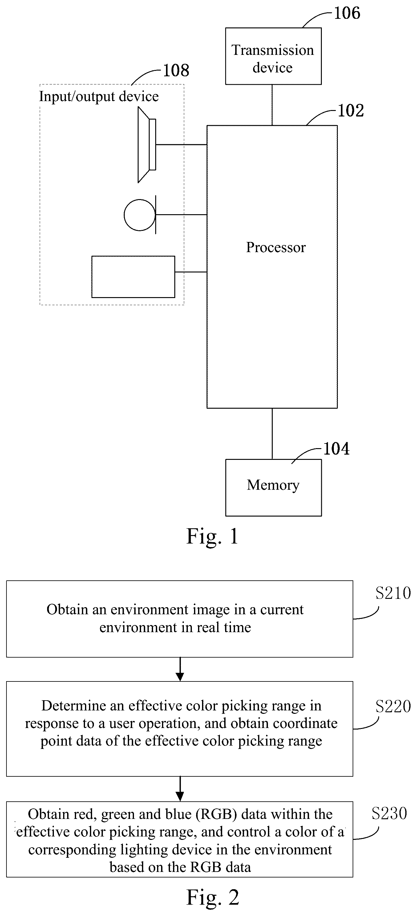 Patent US12309893 Figure 1 – Lighting control method and apparatus for color picking based on environment, device, and storage medium