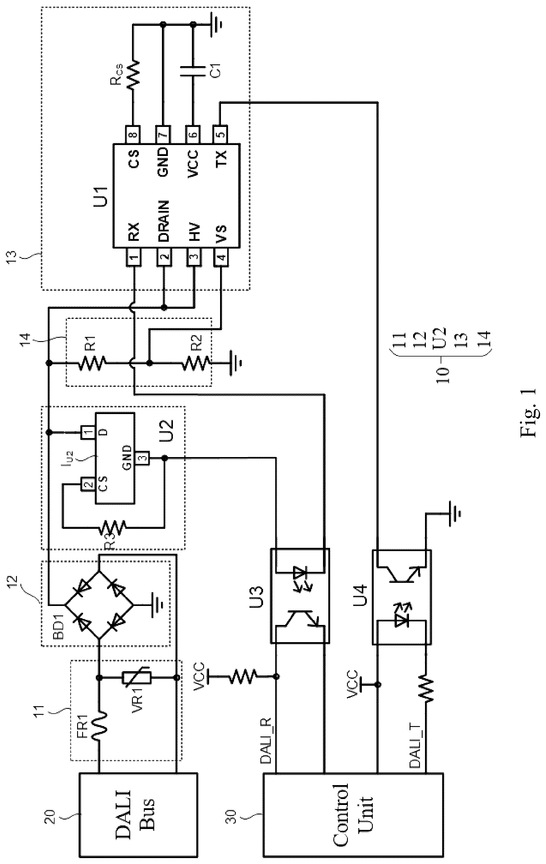 Patent US12309898 Figure 1 – Interface control circuit, control method and interface control device