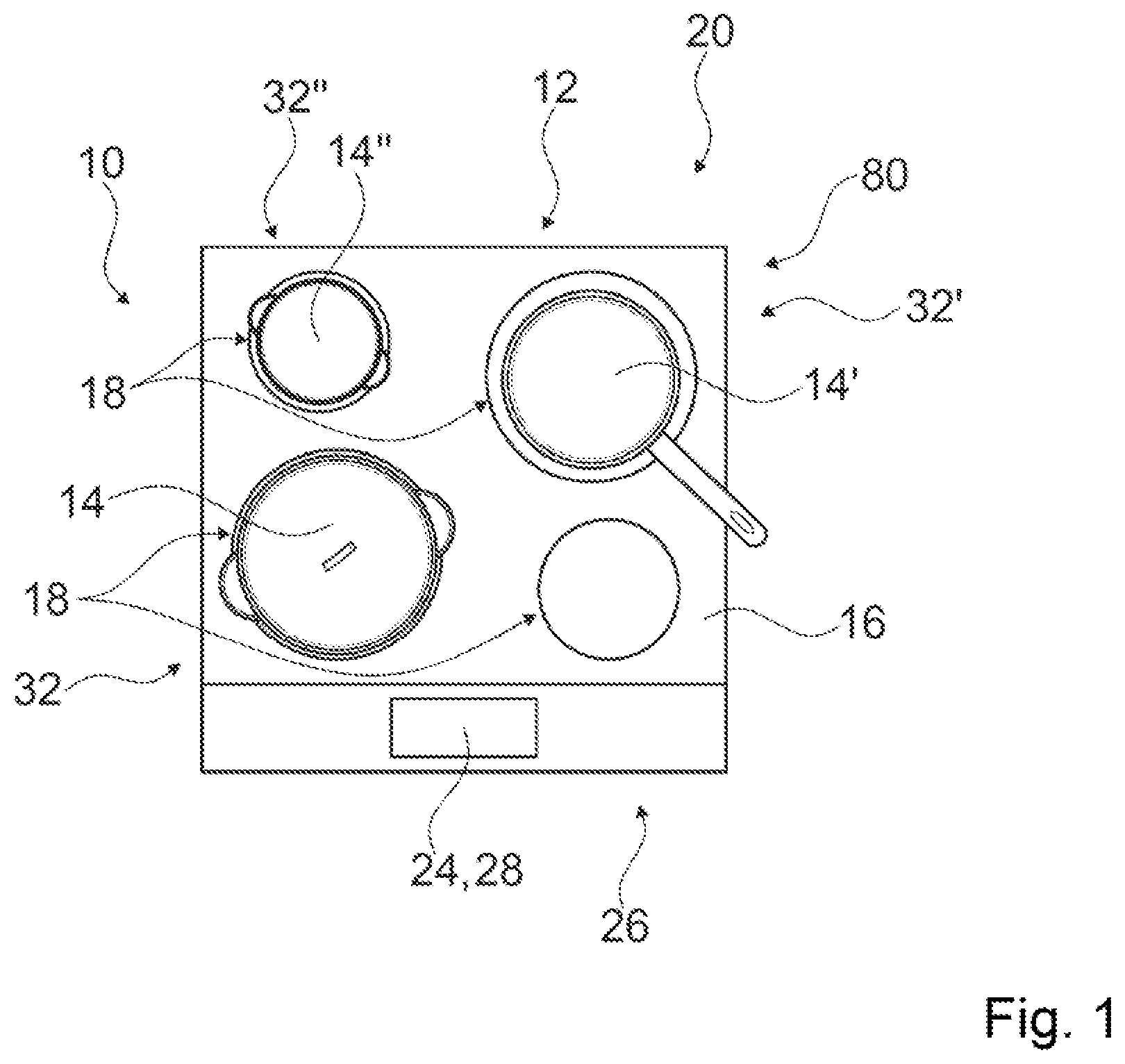 Patent US12309902 — Cooking appliance — Figure 1