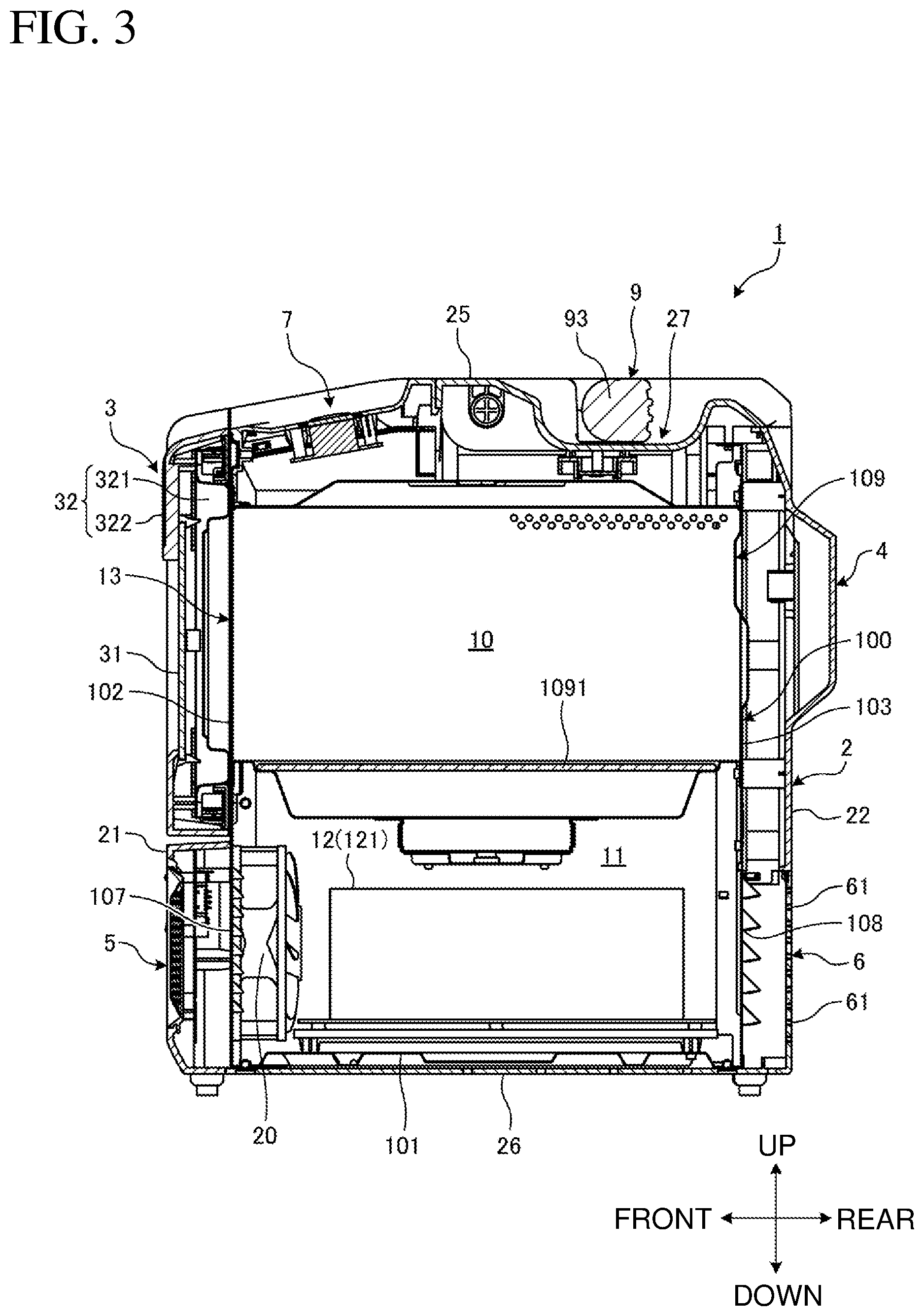 Patent US12309906 Figure 3 – Microwave oven
