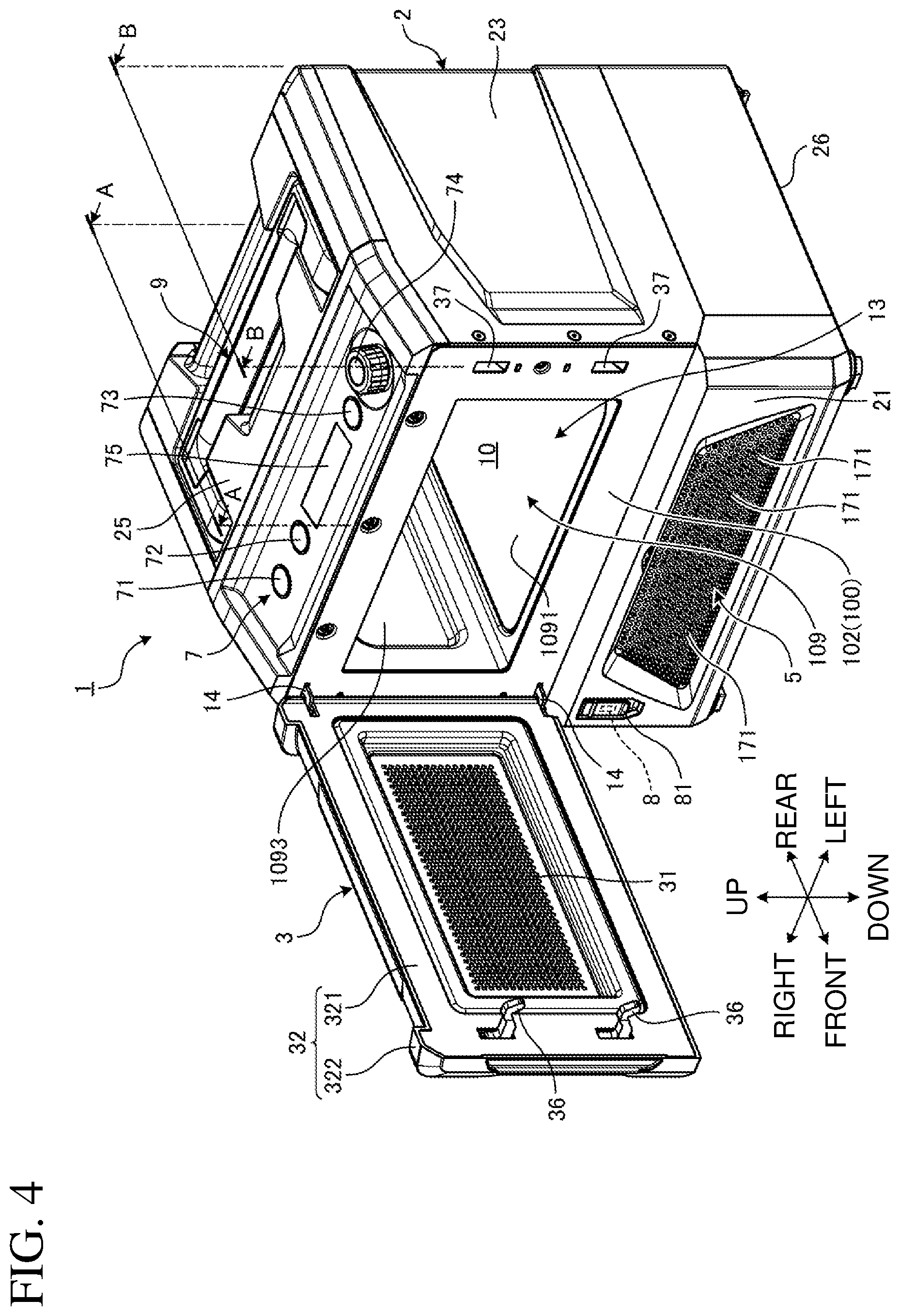 Patent US12309906 Figure 4 – Microwave oven