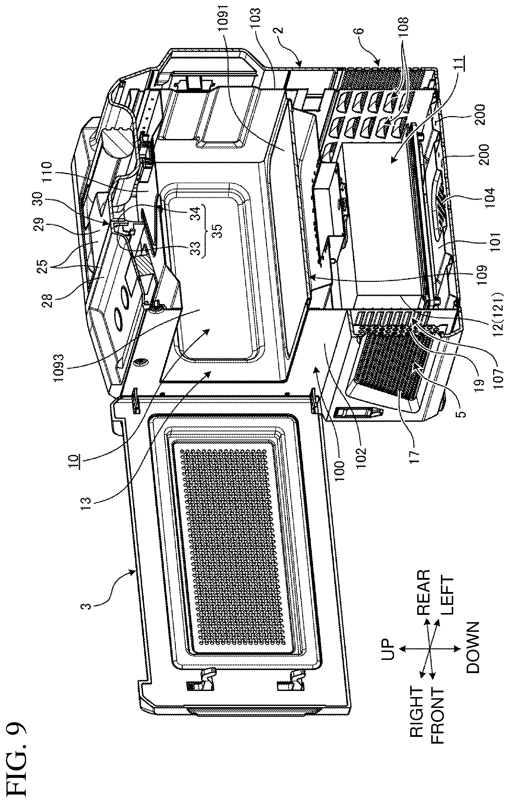 Patent US12309906 Figure 9 – Microwave oven