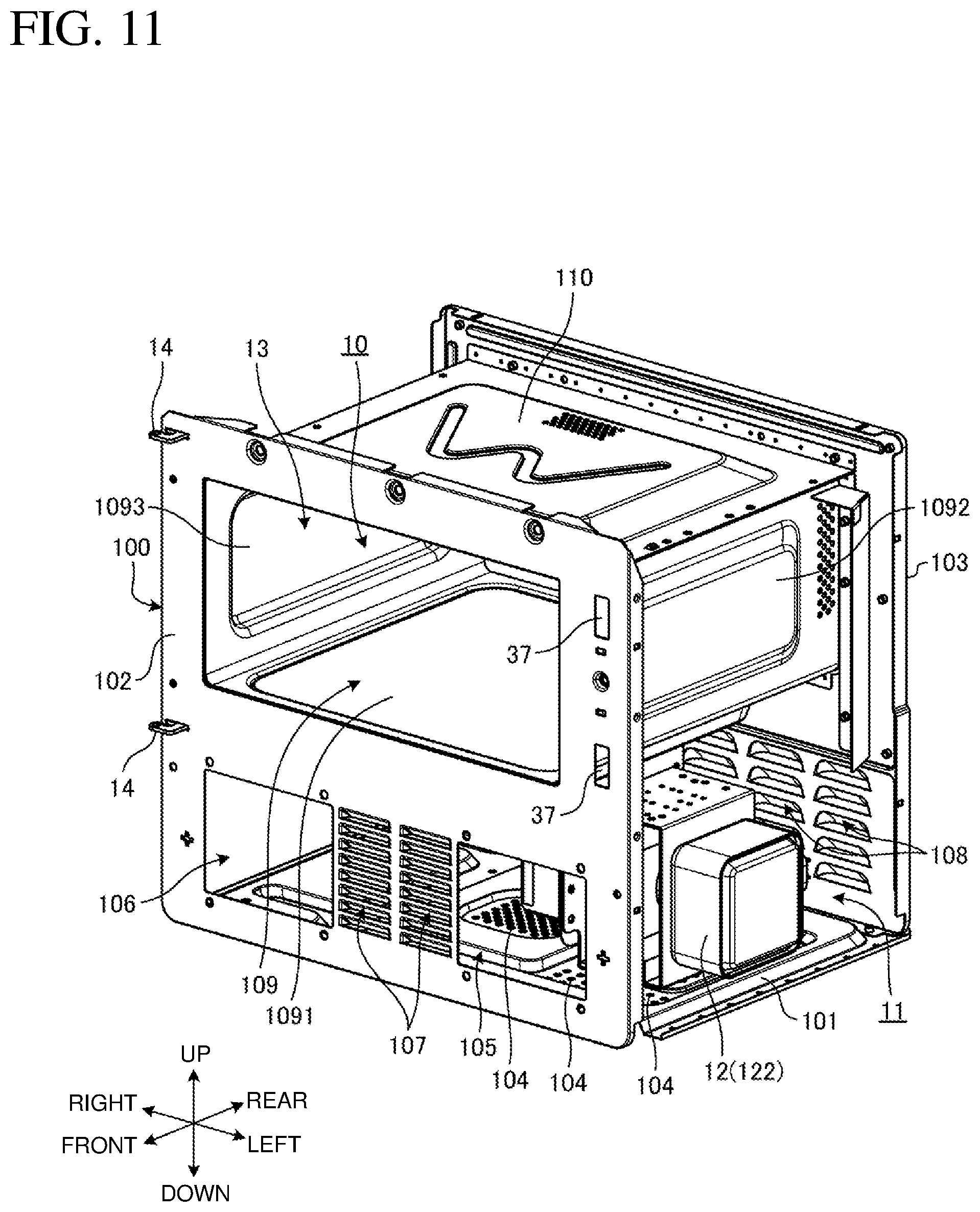 Patent US12309906 Figure 11 – Microwave oven