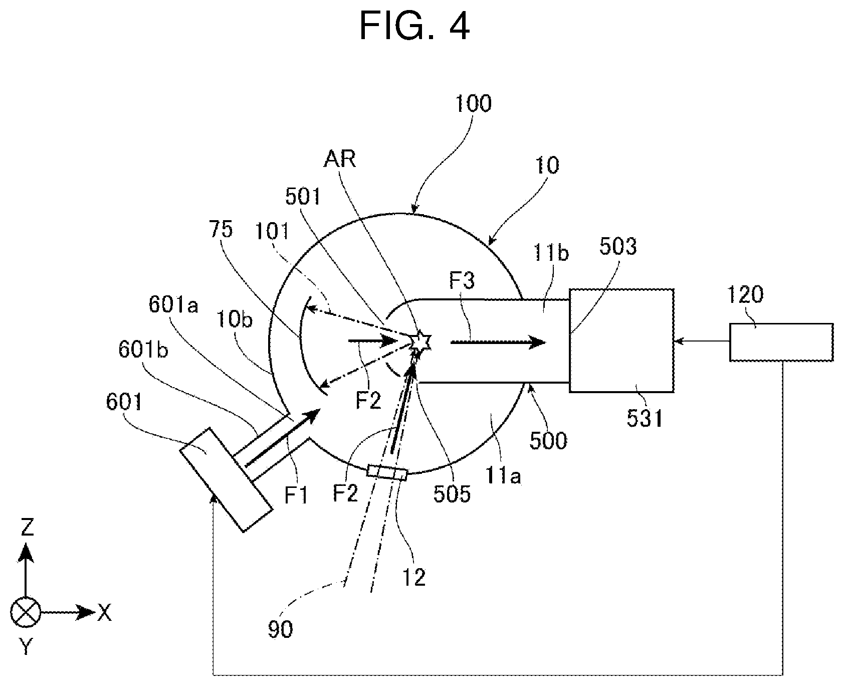 Patent US12309908 Figure 4 – Extreme ultraviolet light generation apparatus and electronic device manufacturing method