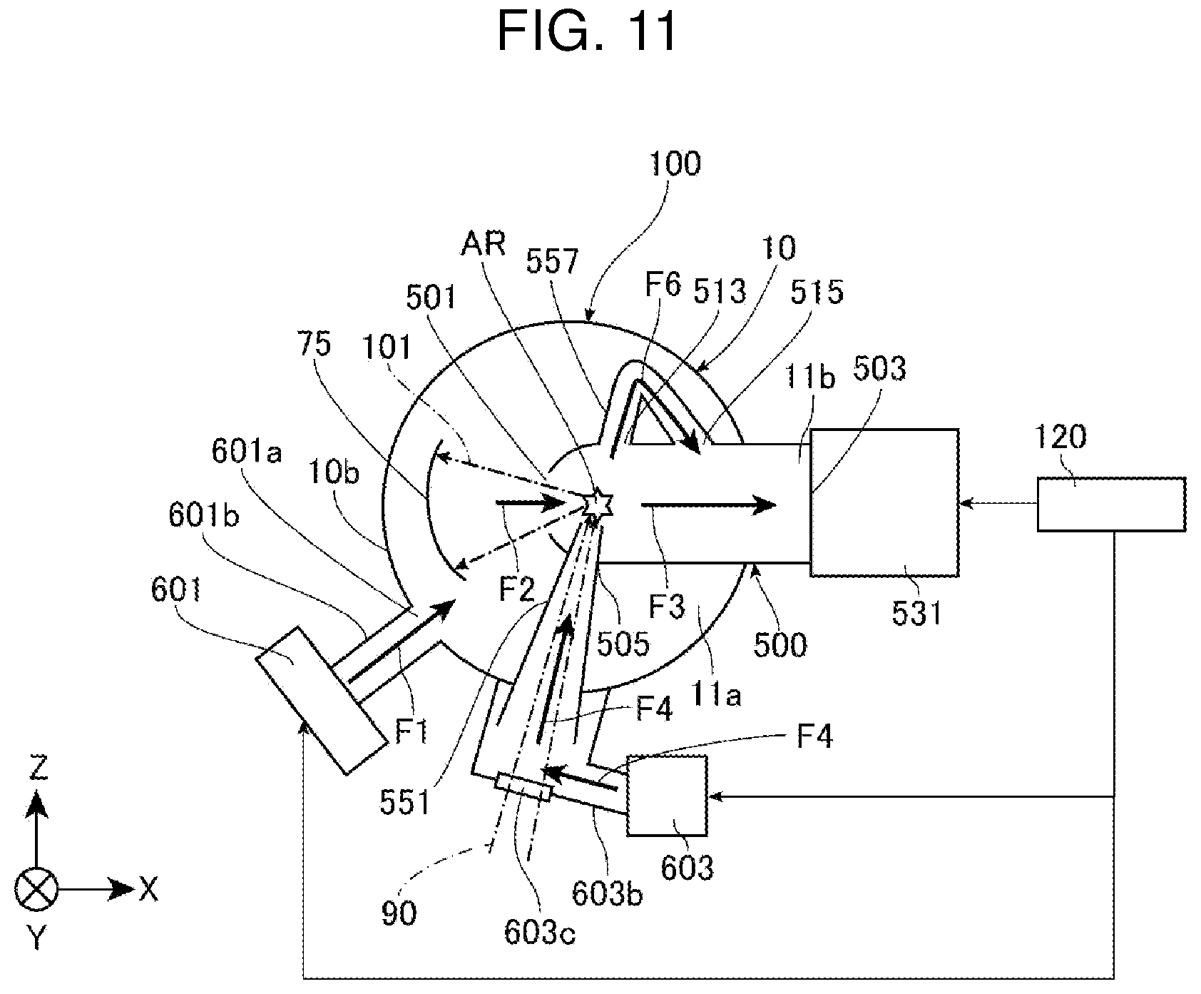 Patent US12309908 Figure 11 – Extreme ultraviolet light generation apparatus and electronic device manufacturing method