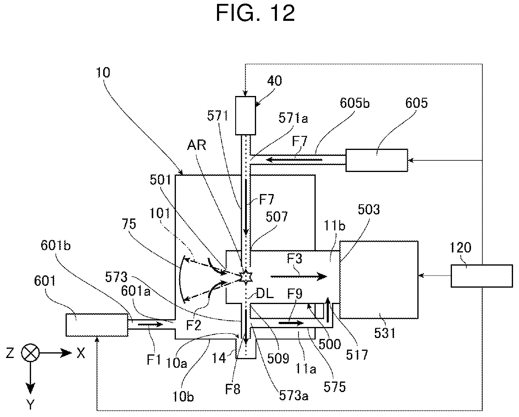 Patent US12309908 Figure 12 – Extreme ultraviolet light generation apparatus and electronic device manufacturing method