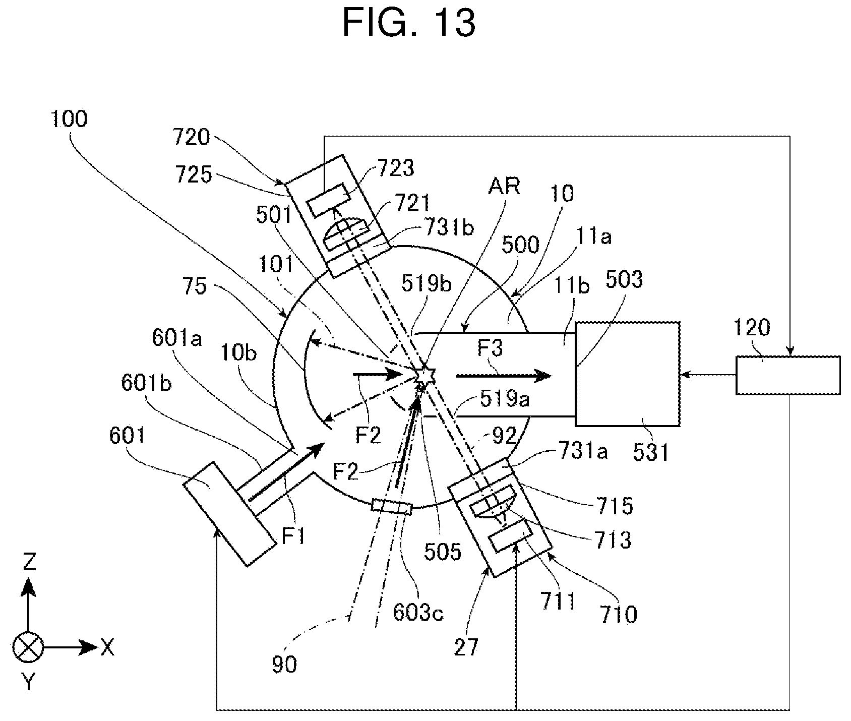 Patent US12309908 Figure 13 – Extreme ultraviolet light generation apparatus and electronic device manufacturing method