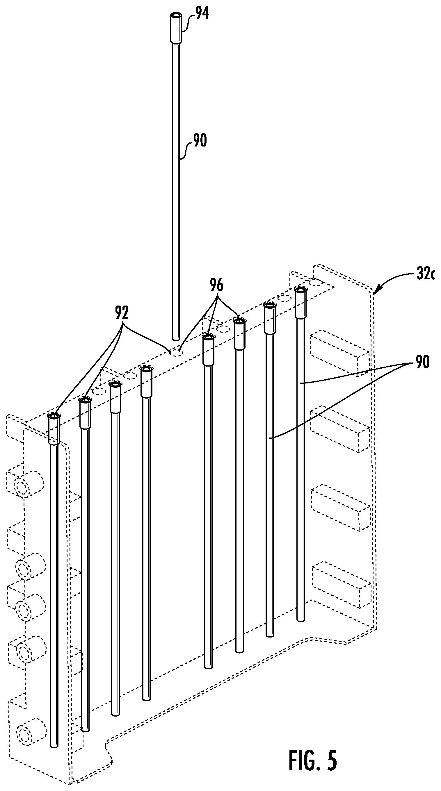 Patent US12309912 Figure 5 – Electronic assemblies having embedded passive heat pipes and associated method