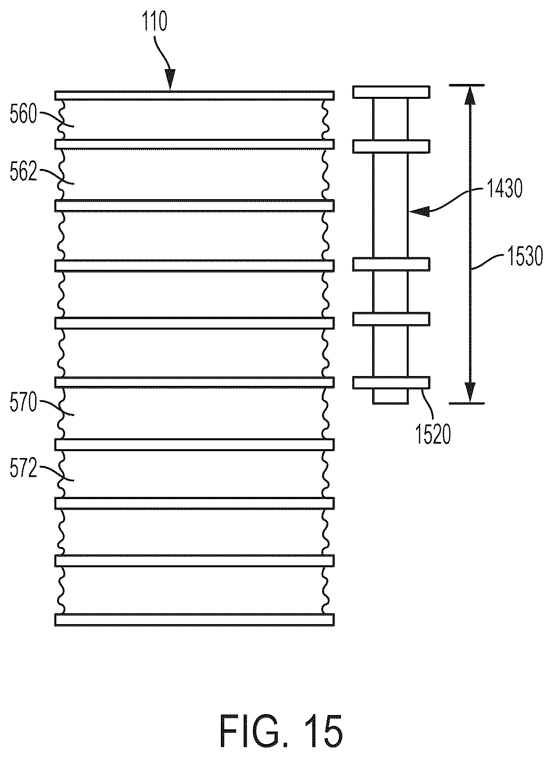 Patent US12309915 Figure 15 – Mating backplane for high speed, high density electrical connector