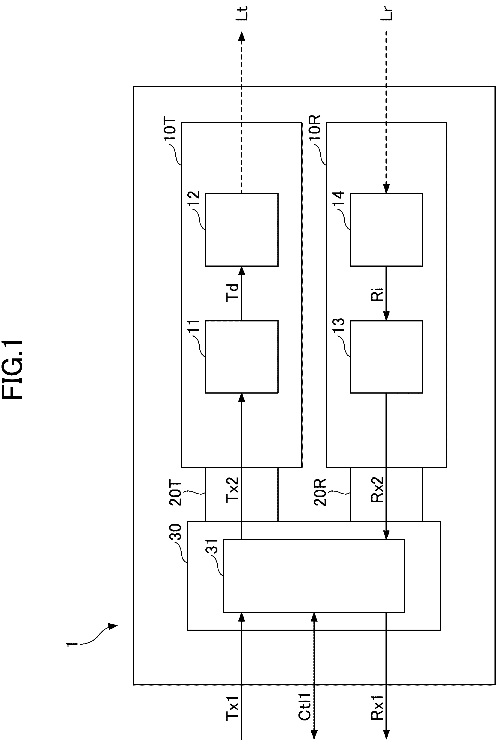 Patent US12309917 — Optical module assembly, optical module, package for optical module and flexible printed board — Figure 1