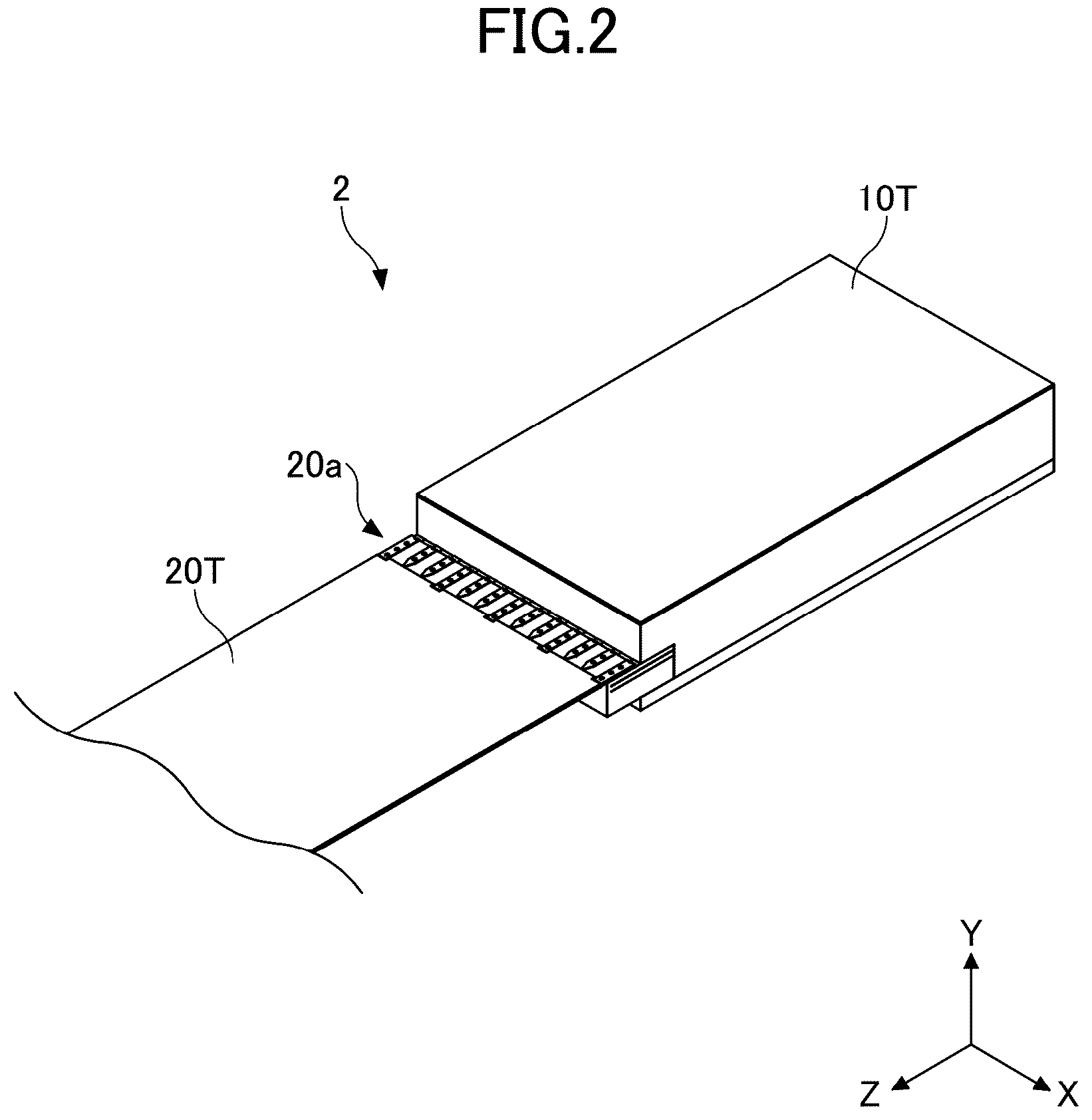 Patent US12309917 Figure 2 – Optical module assembly, optical module, package for optical module and flexible printed board