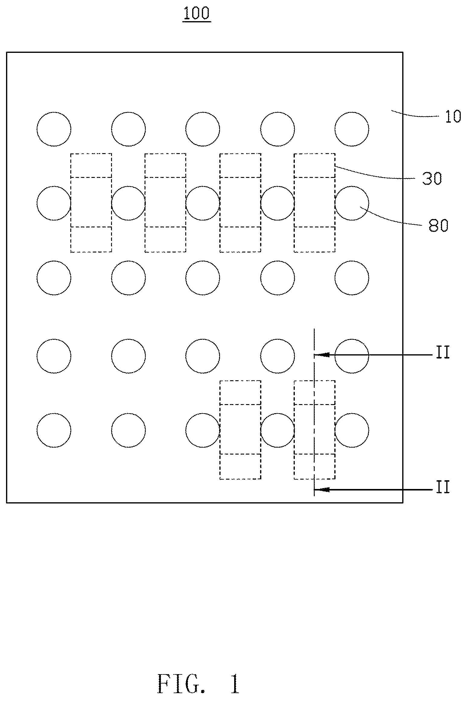 Patent US12309918 — Circuit board having embedded electronic component and method for manufacturing the same — Figure 1