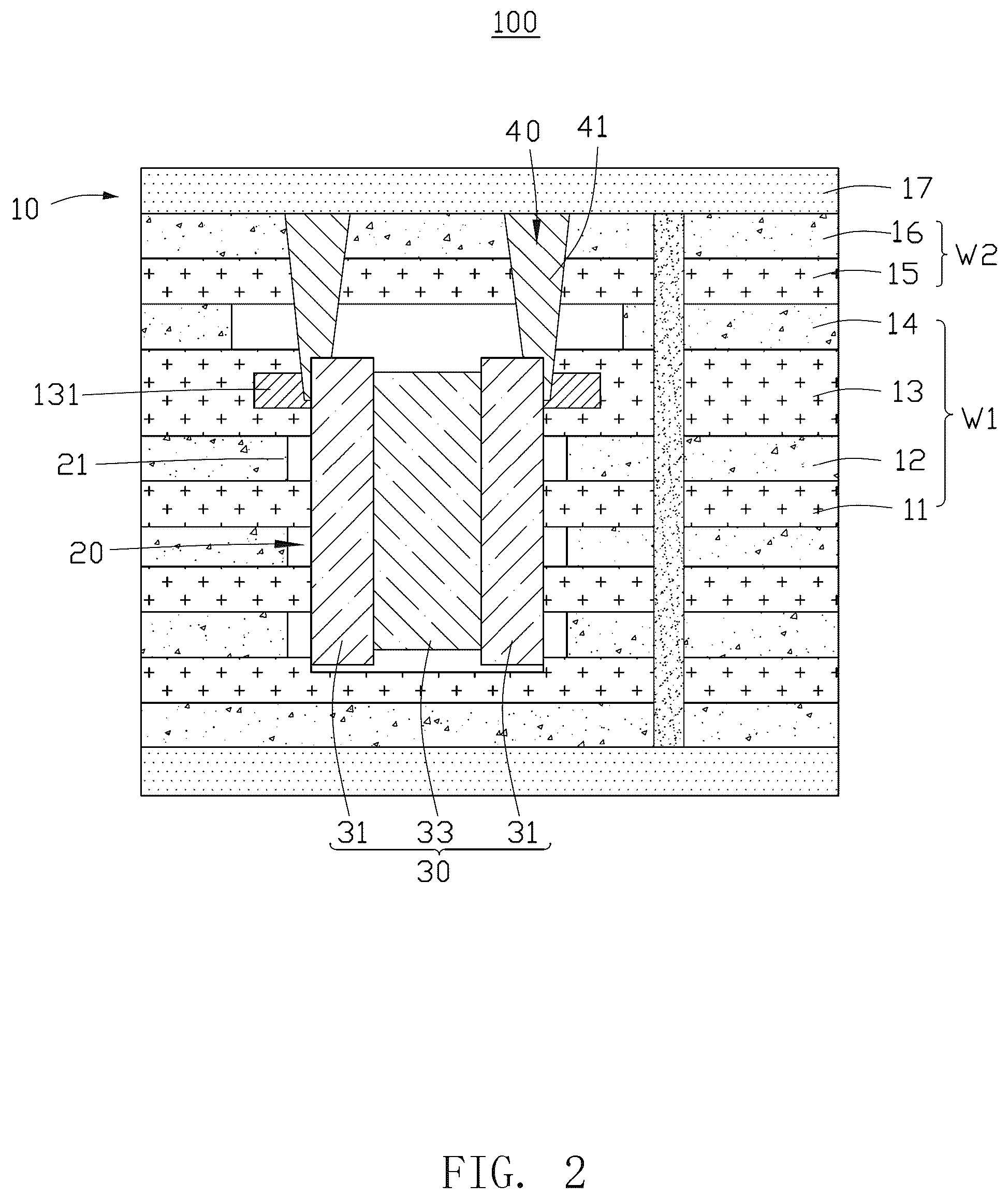 Patent US12309918 Figure 2 – Circuit board having embedded electronic component and method for manufacturing the same