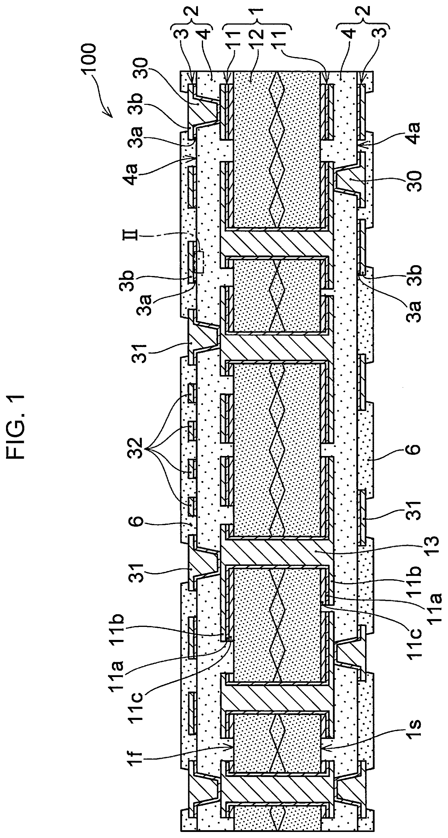 Patent US12309920 — Wiring substrate — Figure 1