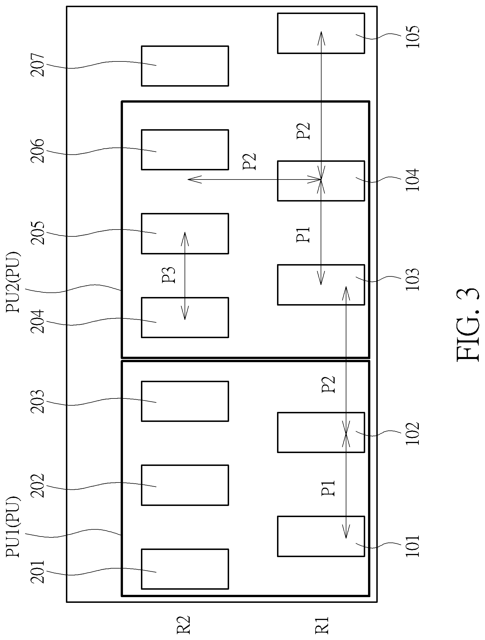 Patent US12309921 Figure 3 – Board-level pad pattern for multi-row QFN packages