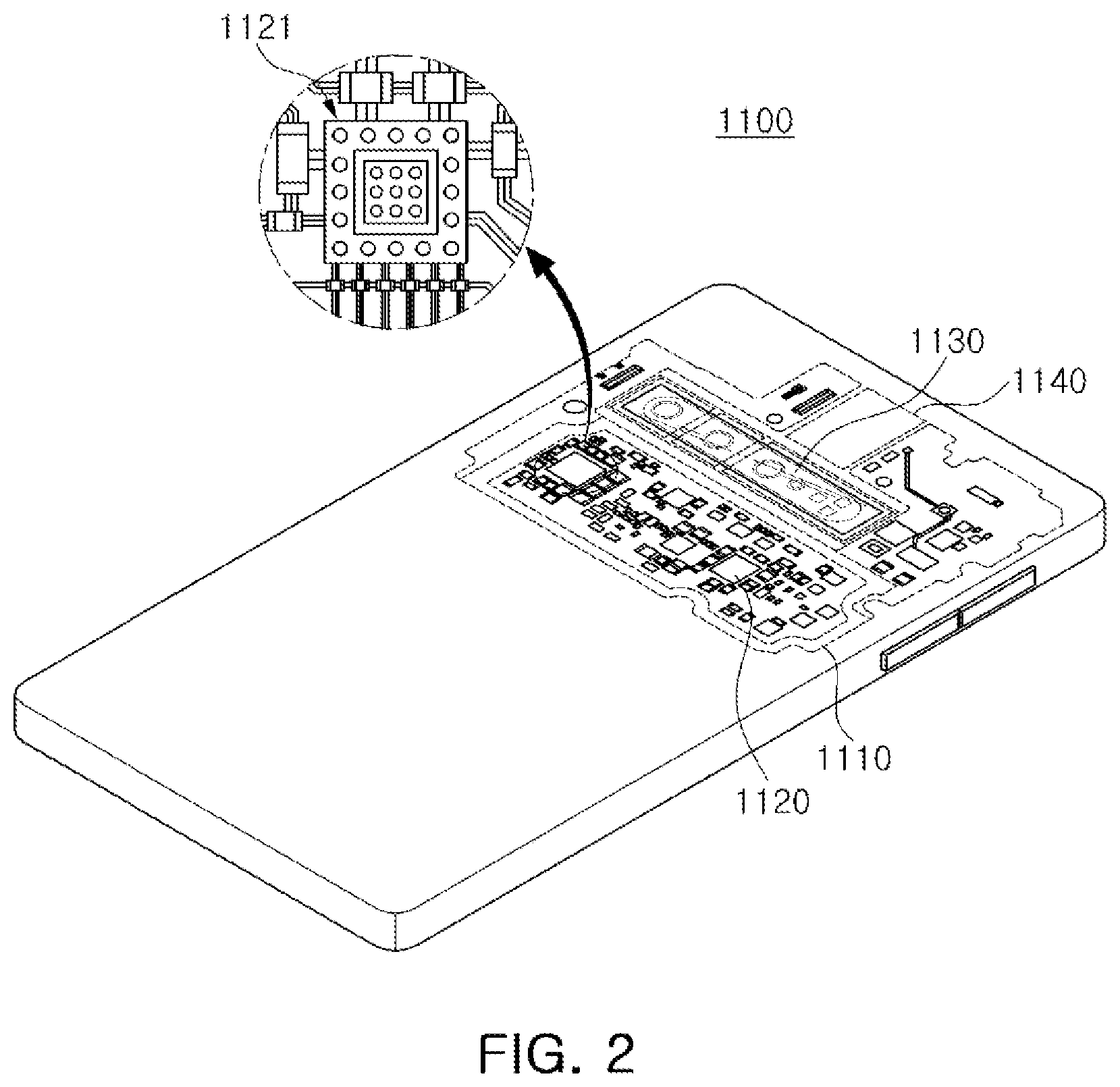 Patent US12309924 Figure 2 – Connection structure embedded substrate and substrate structure including the same