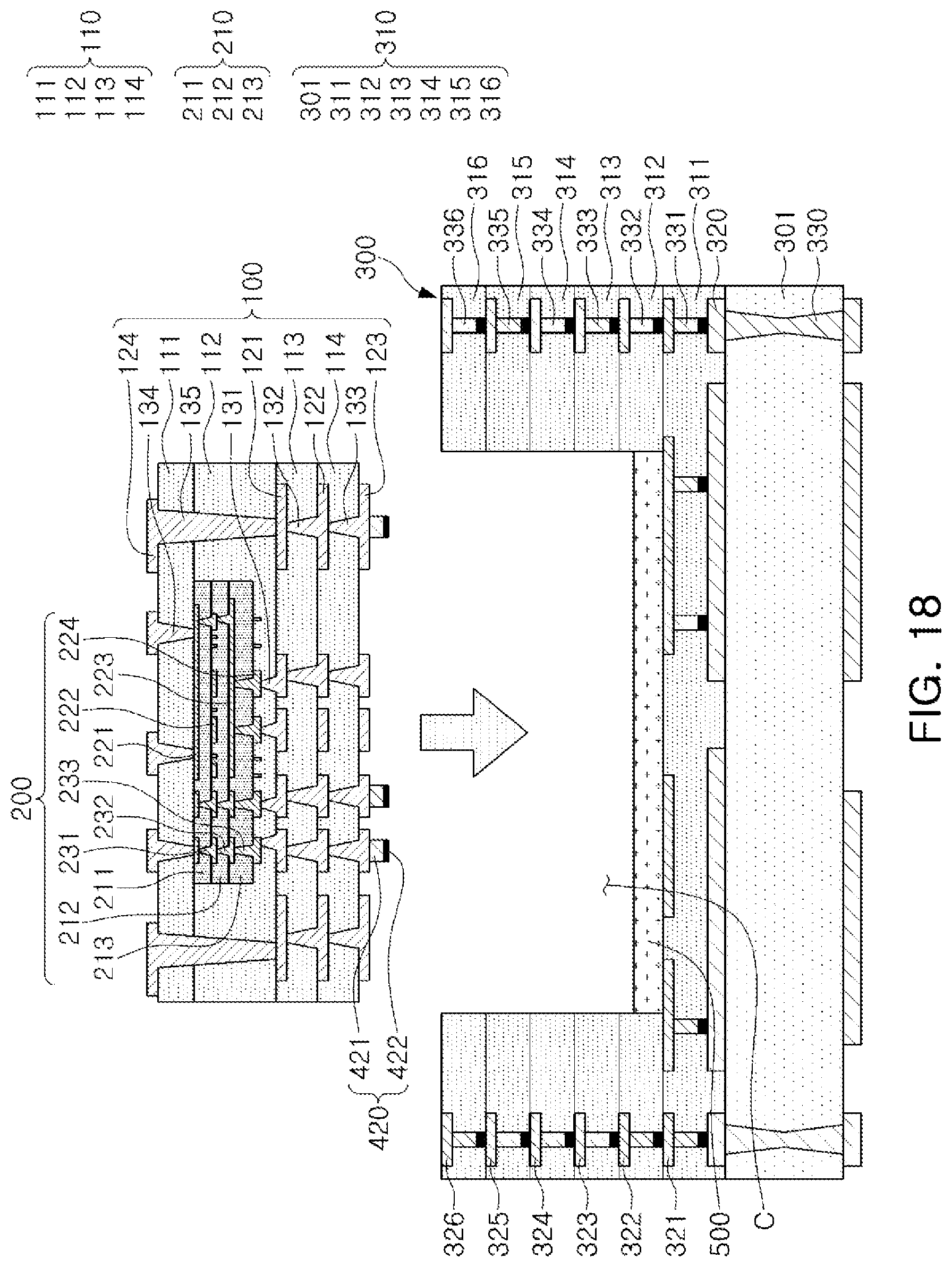 Patent US12309924 Figure 13 – Connection structure embedded substrate and substrate structure including the same