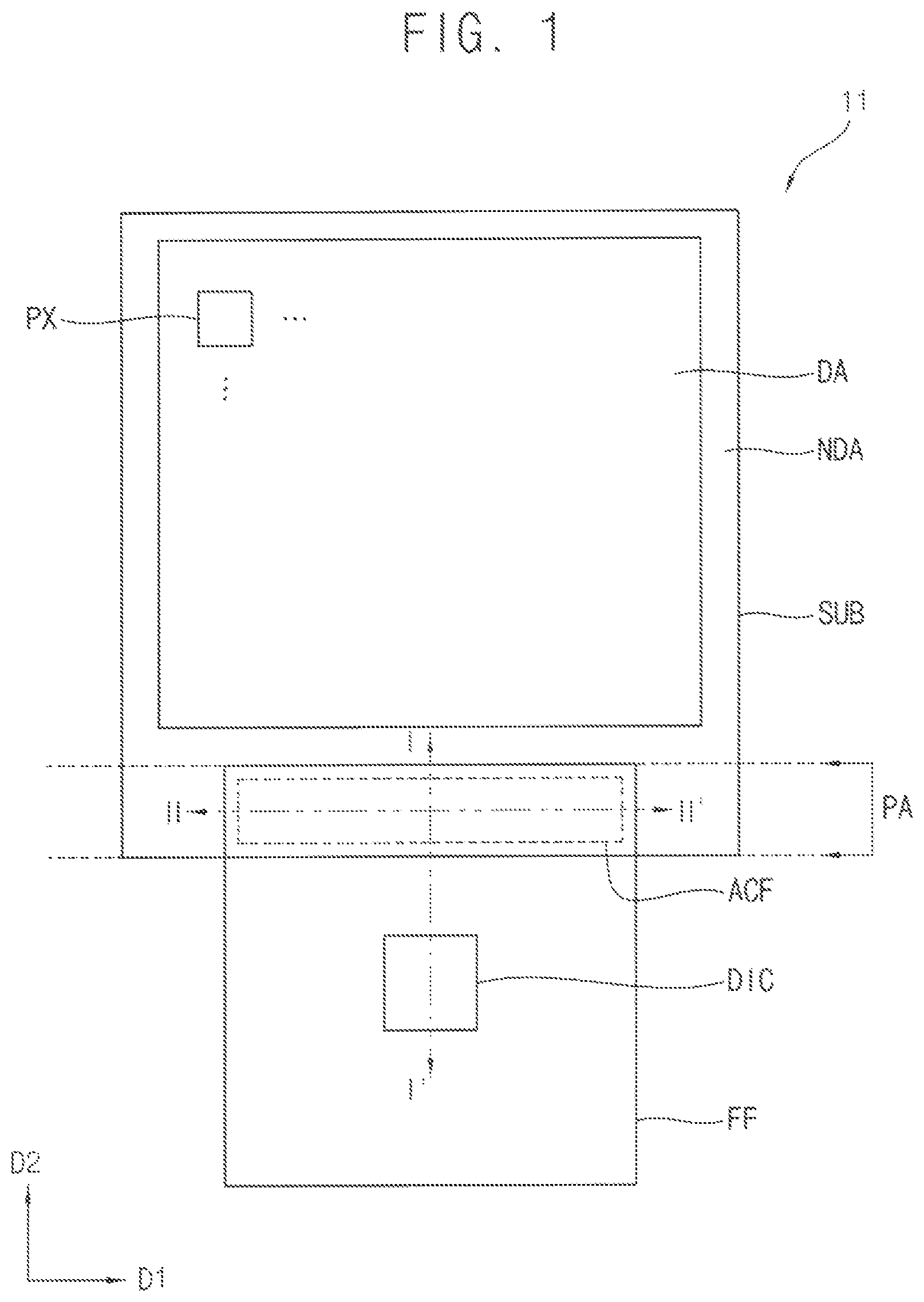 Patent US12309925 Figure 1 – Display panel and display device including the same