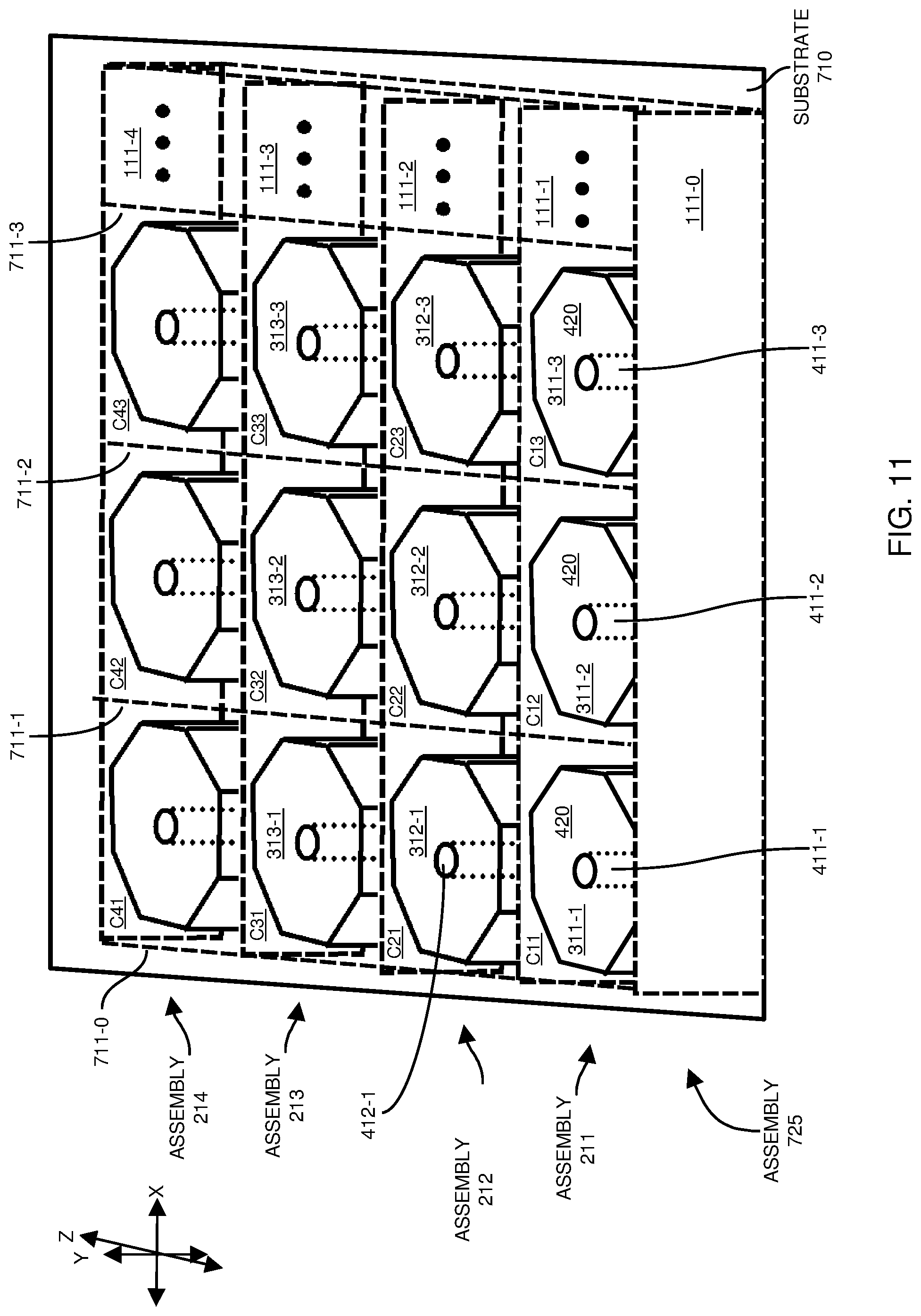Patent US12309928 Figure 11 – Interlocked circuit board elements and assemblies