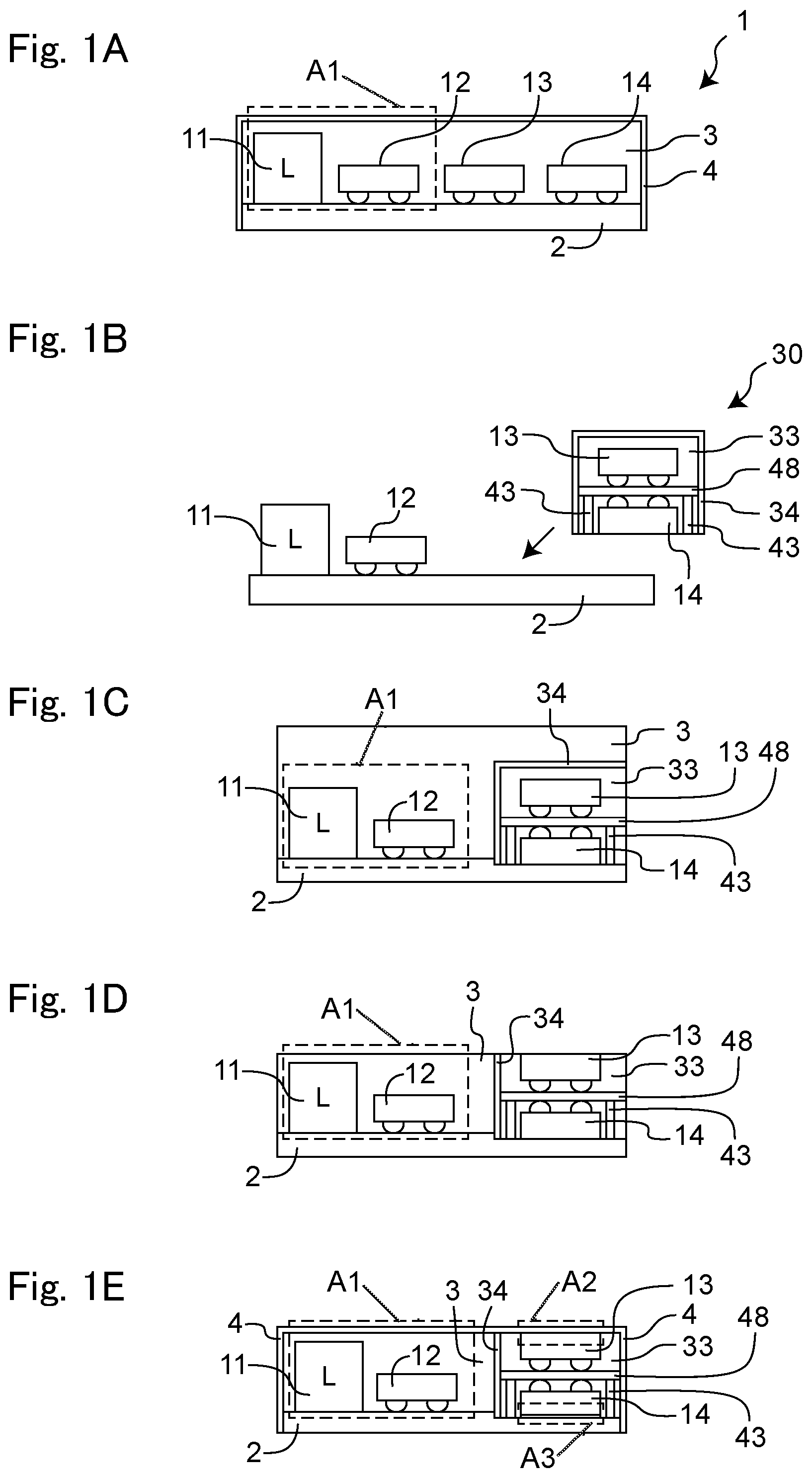 Patent US12309932 Figure 1 – Electronic component module, sub-module, and method for manufacturing same