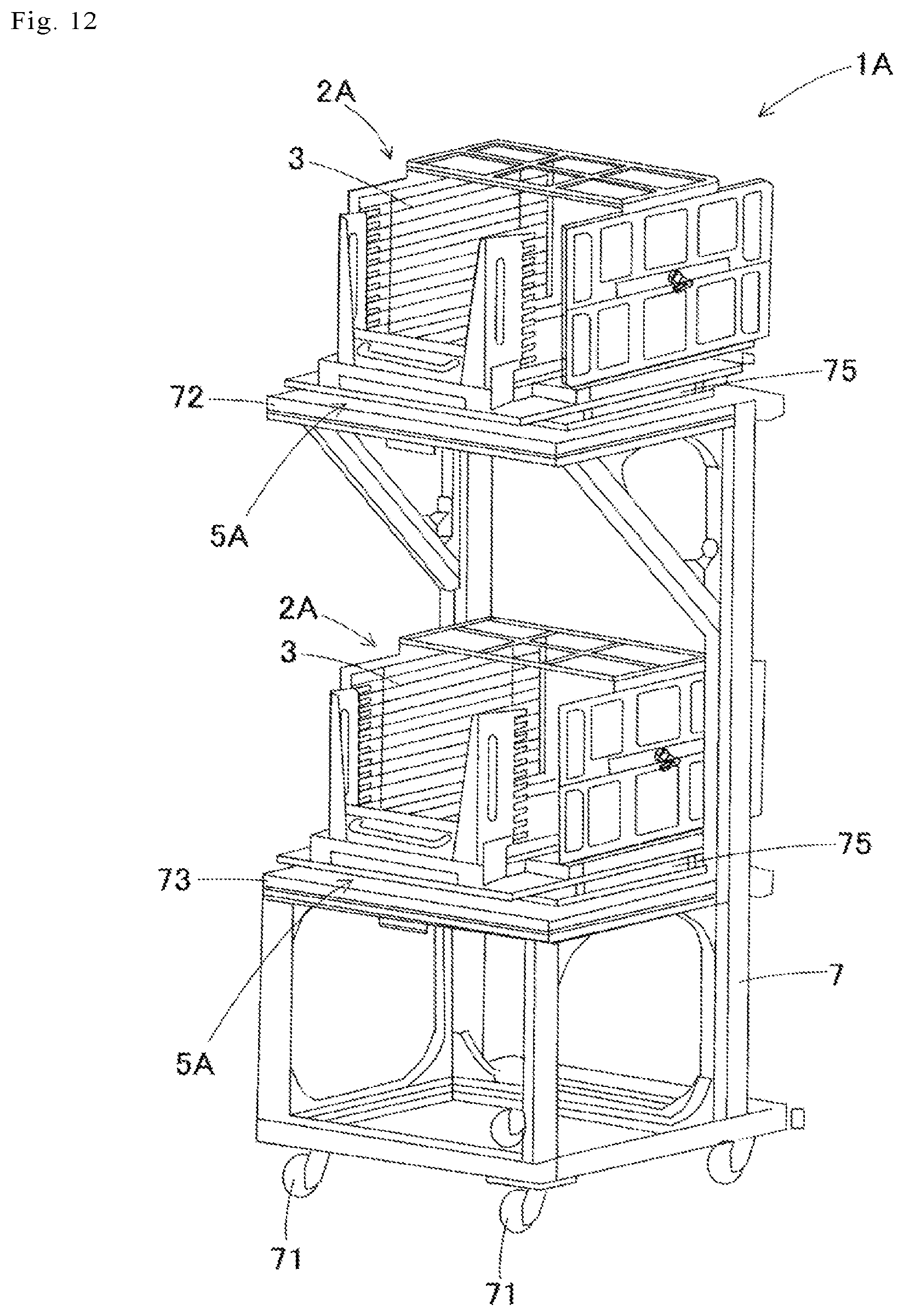 Patent US12309936 Figure 8 – Pallet replacing device