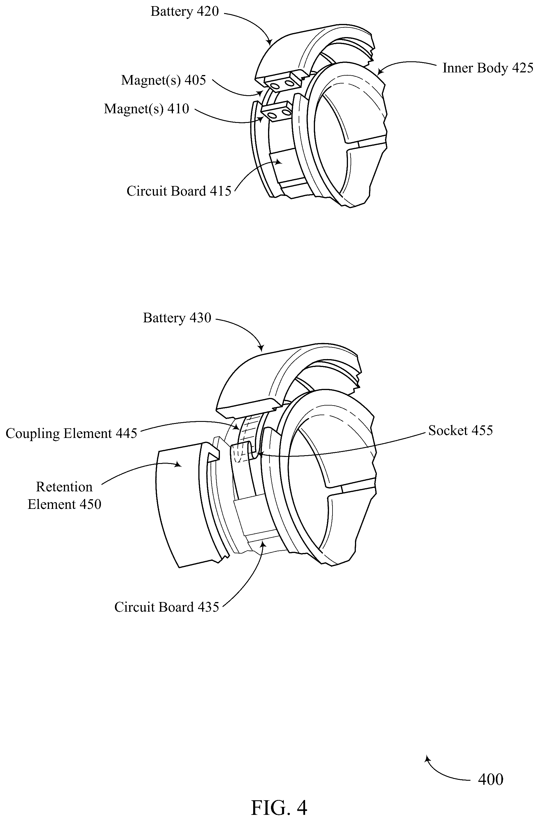 Patent US12309944 Figure 4 – Expandable wearable device