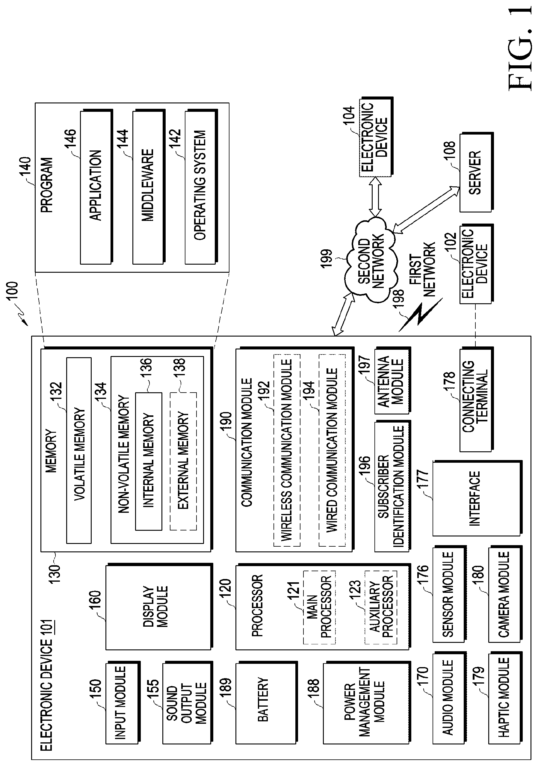 Patent US12309948 Figure 1 – Rollable electronic device including gear assembly