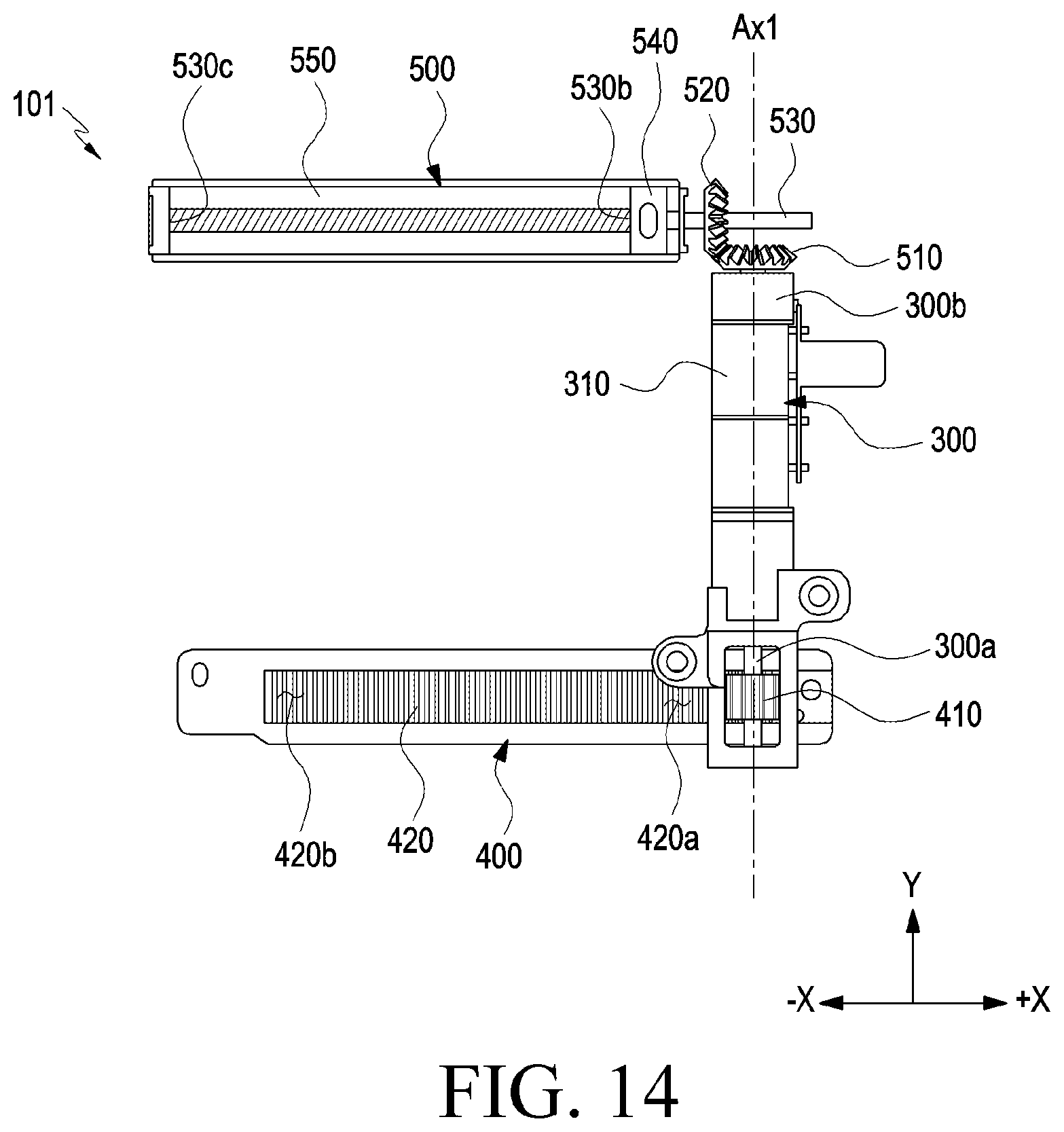 Patent US12309948 Figure 13 – Rollable electronic device including gear assembly