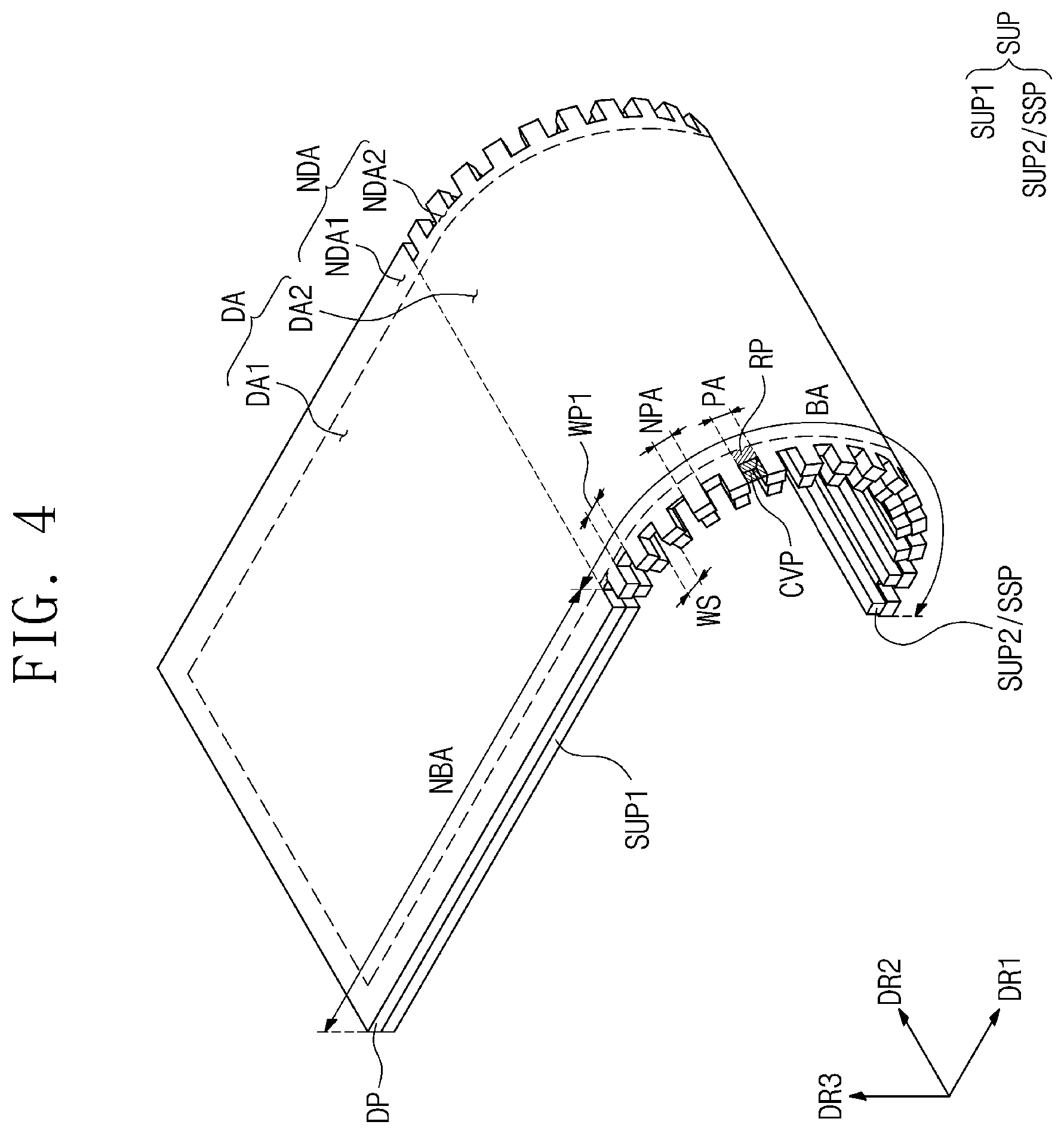 Patent US12309949 Figure 5 – Display device