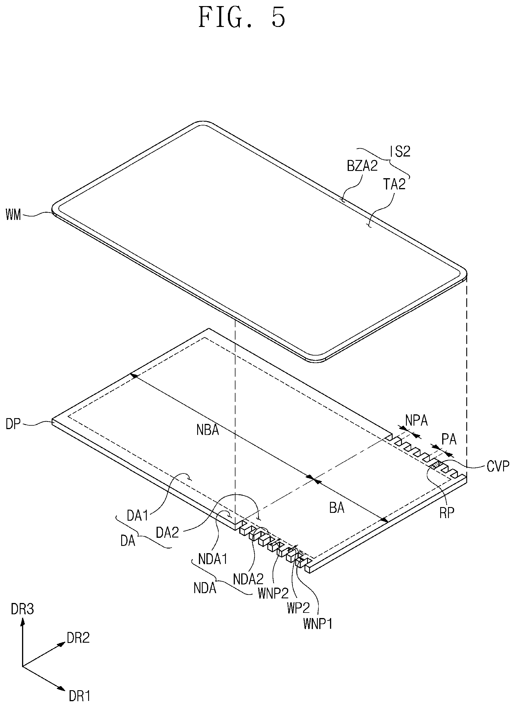 Patent US12309949 Figure 6 – Display device