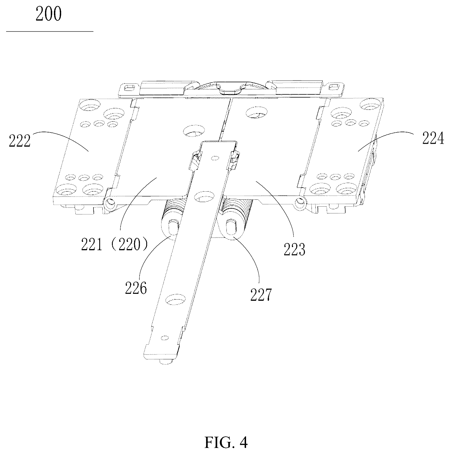 Patent US12309950 Figure 3 – Hinge, display panel, and electronic device