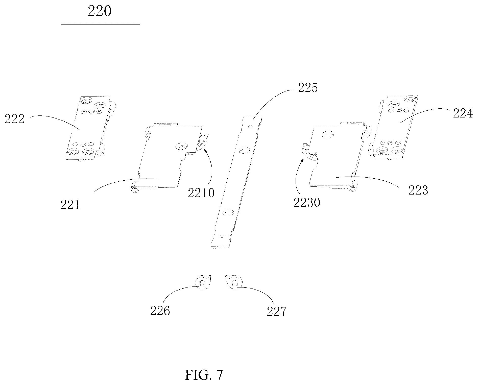 Patent US12309950 Figure 6 – Hinge, display panel, and electronic device