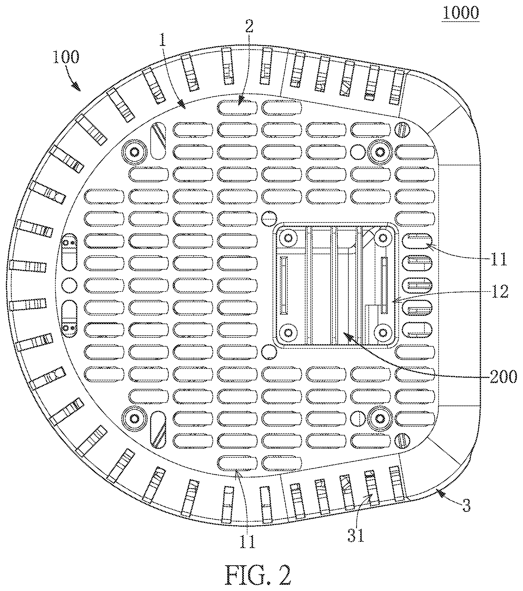 Patent US12309953 Figure 2 – Outdoor electronic apparatus and sunshade thereof