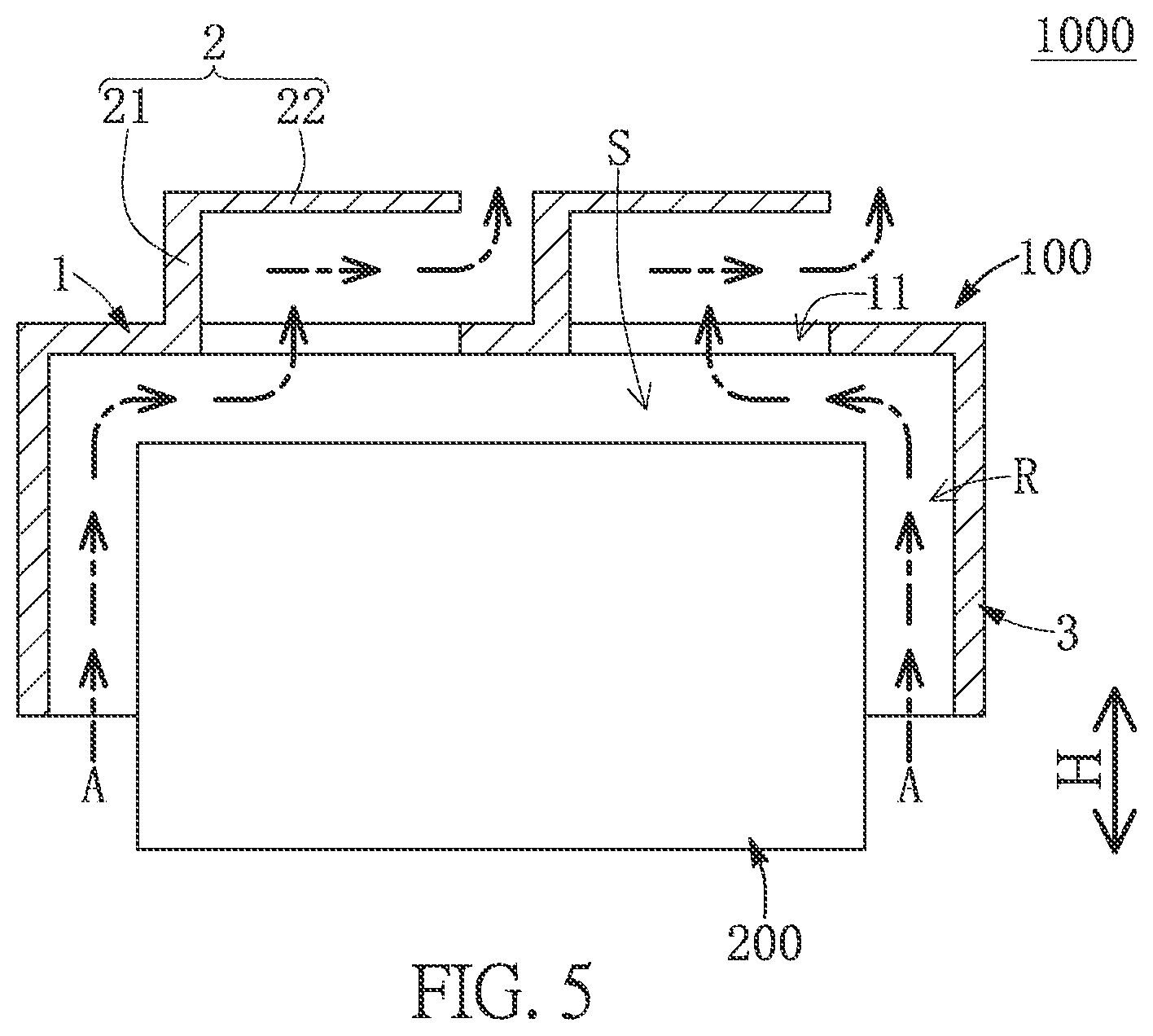 Patent US12309953 Figure 5 – Outdoor electronic apparatus and sunshade thereof