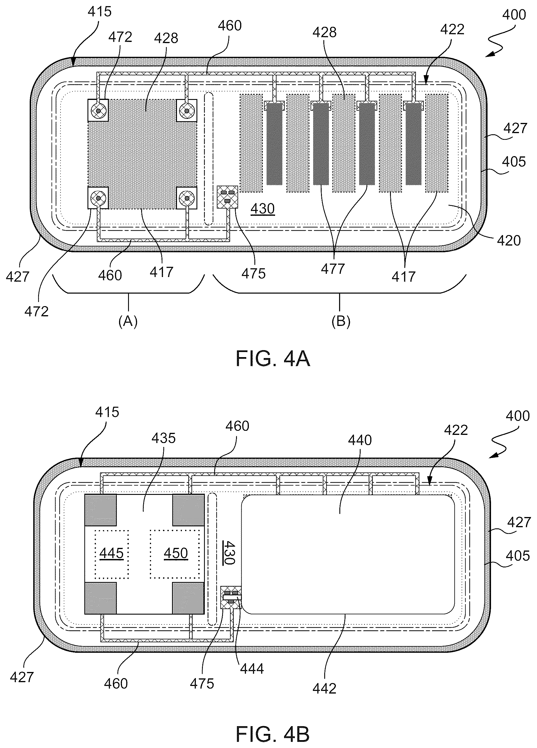 Patent US12309954 Figure 5 – Protective structures with integrated electrical interconnects for active implantable medical devices