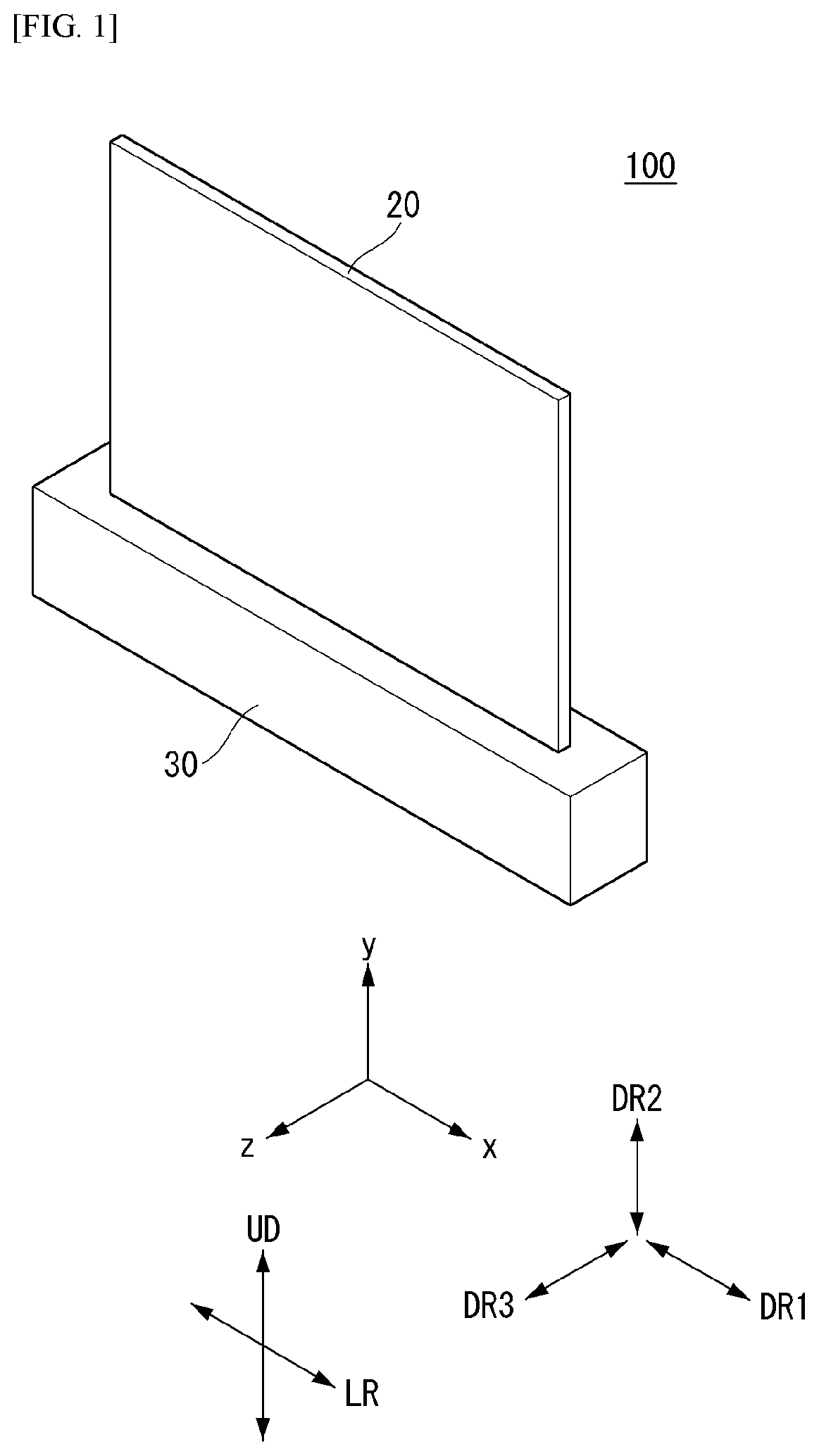 Patent US12309955 Figure 1 – Display device
