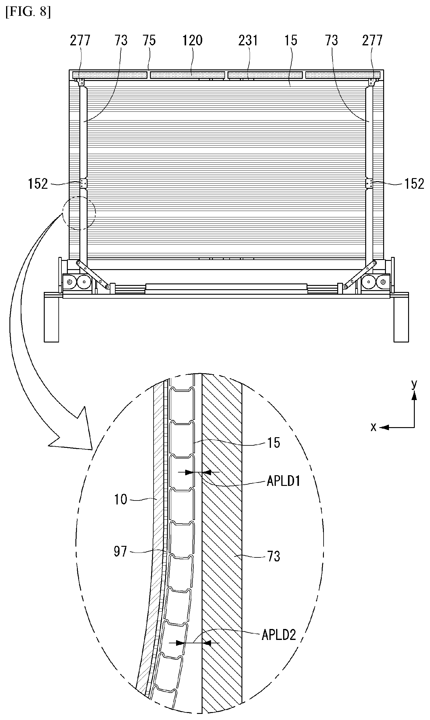 Patent US12309955 Figure 8 – Display device