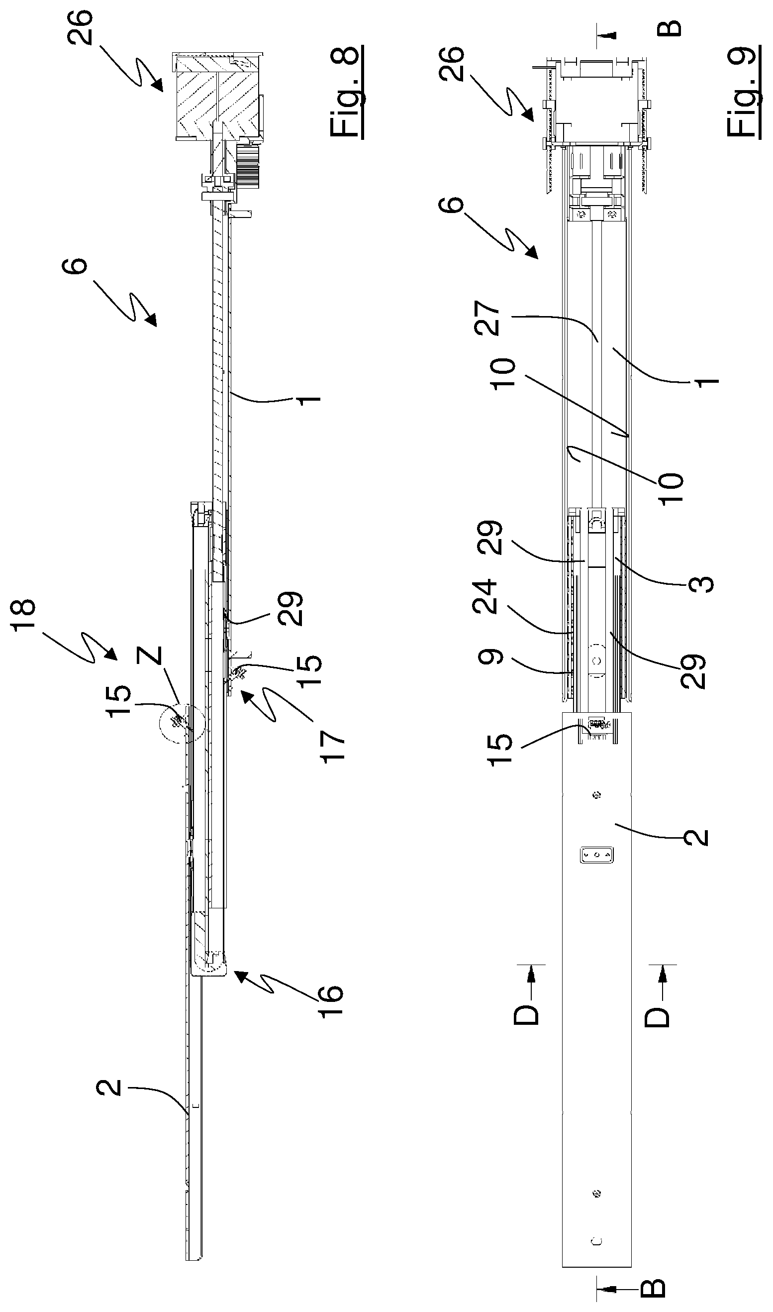 Patent US12309956 Figure 4 – Linear guide system