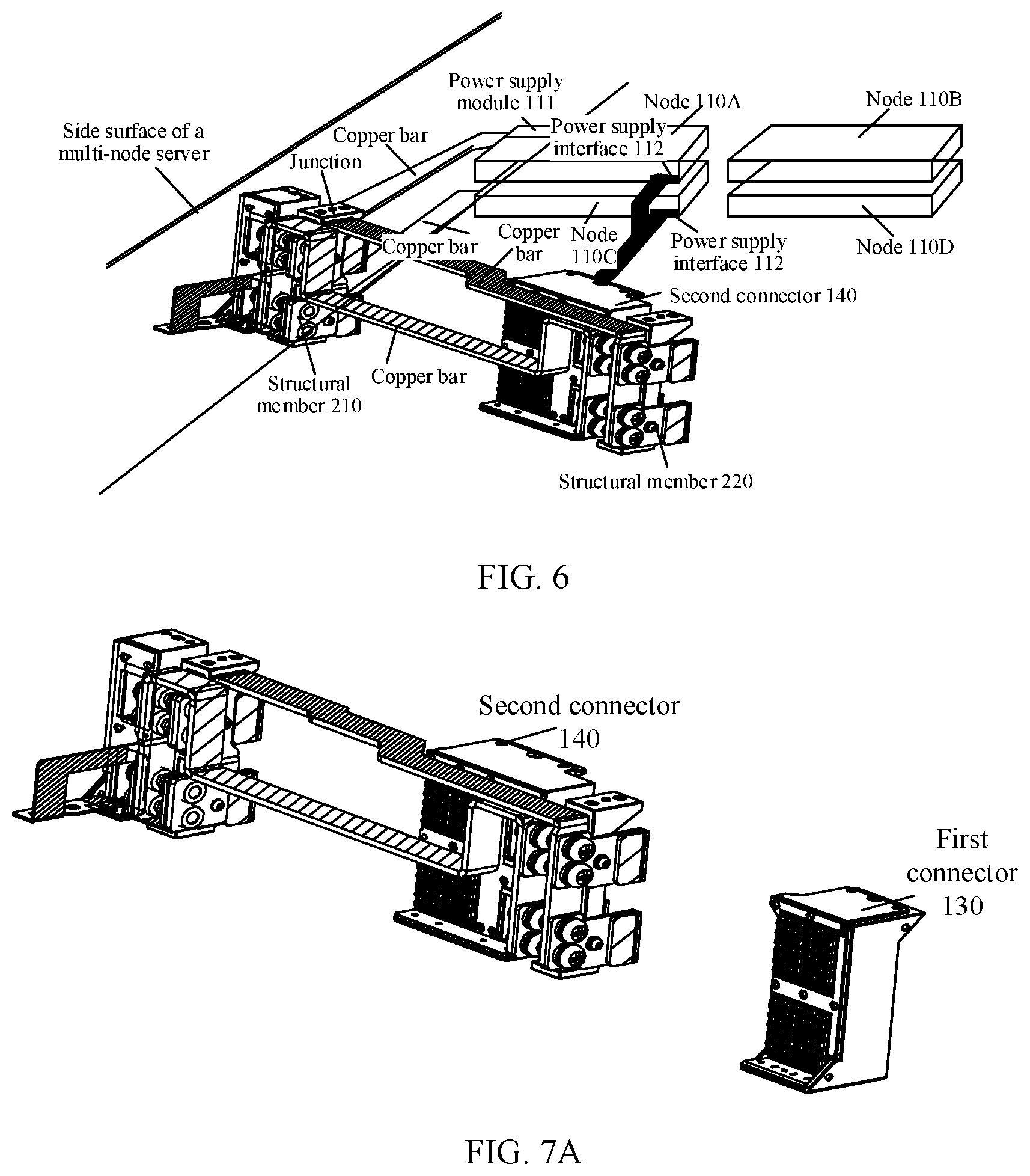 Patent US12309957 Figure 6 – Multi-node server, cabinet server, and blade server