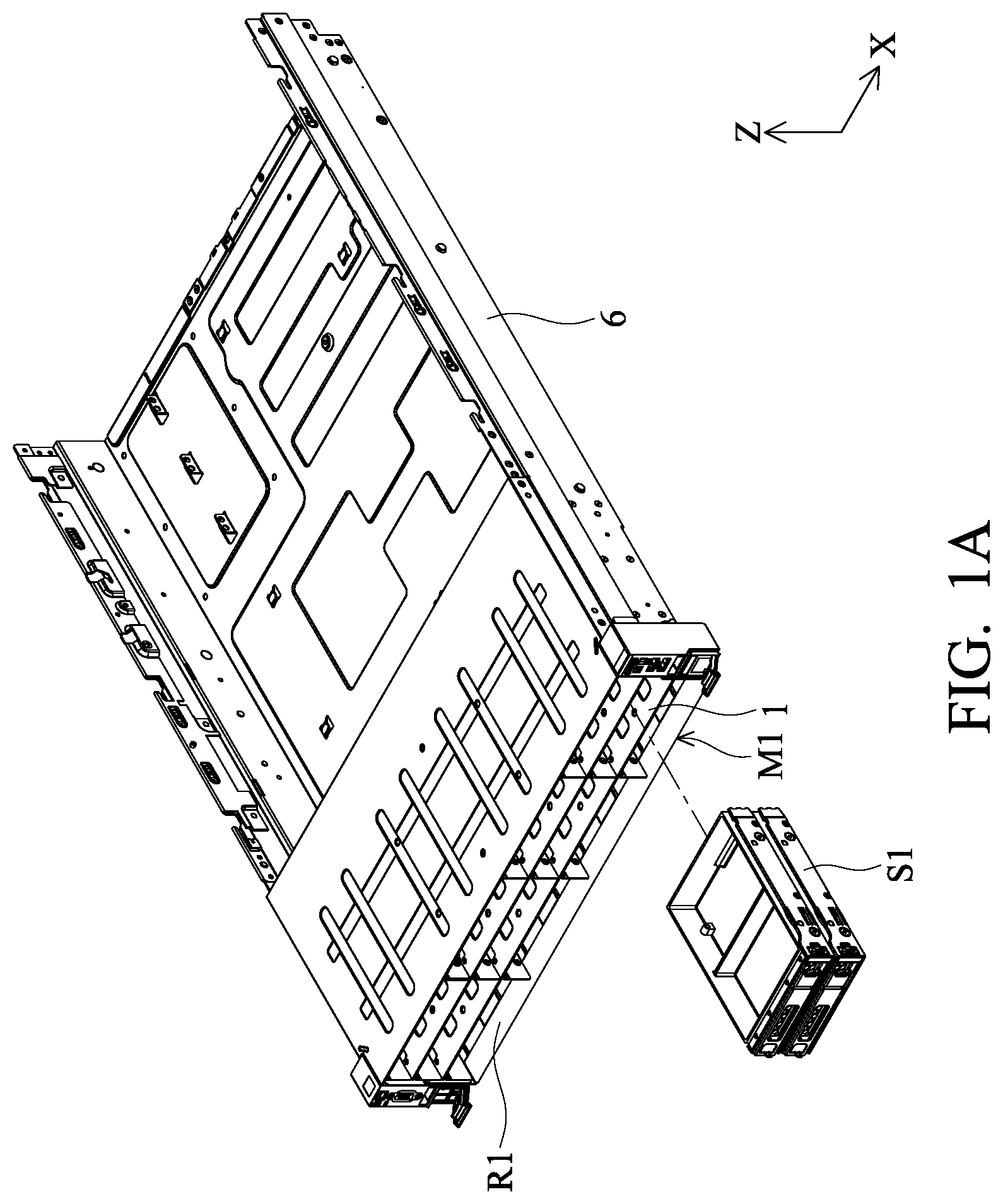 Patent US12309960 Figure 1 – Electronic device and bracket thereof