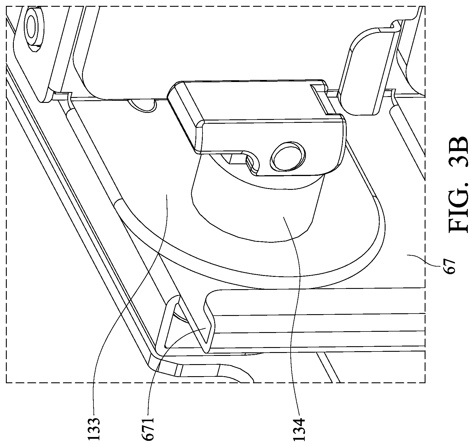 Patent US12309960 Figure 7 – Electronic device and bracket thereof