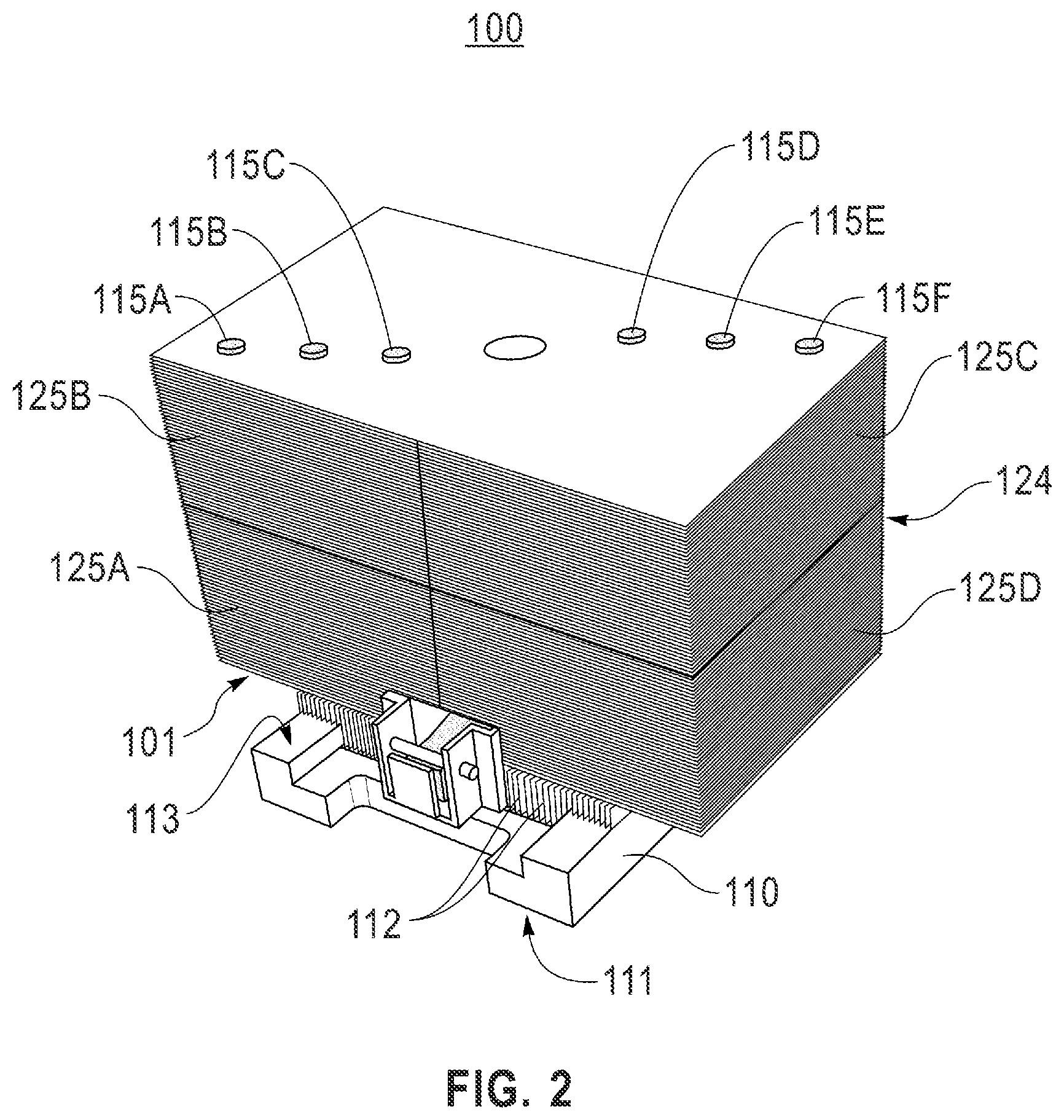 Patent US12309962 Figure 2 – Configurable multi-chip module heatsink for selective dissipation of heat