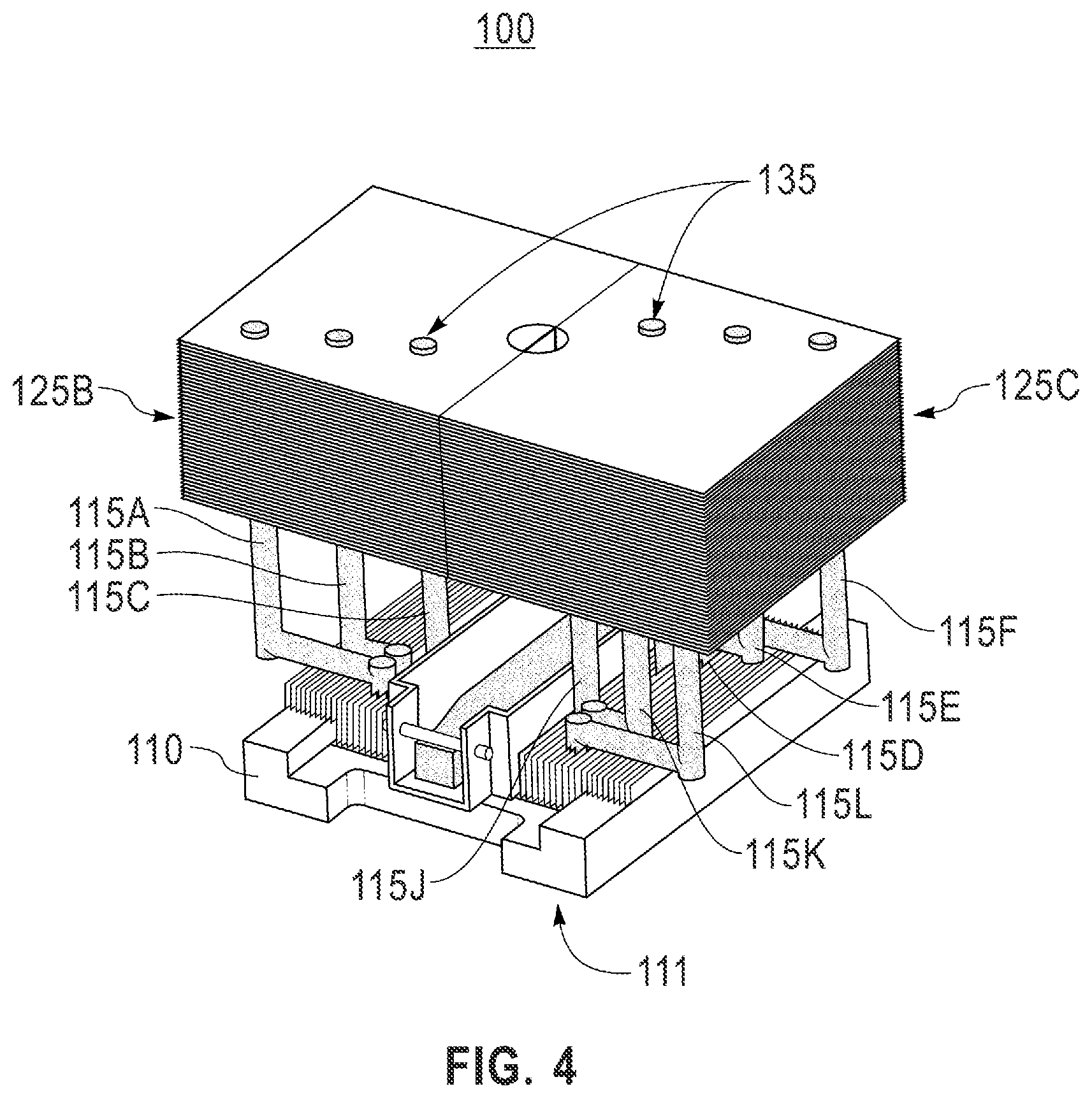 Patent US12309962 Figure 4 – Configurable multi-chip module heatsink for selective dissipation of heat